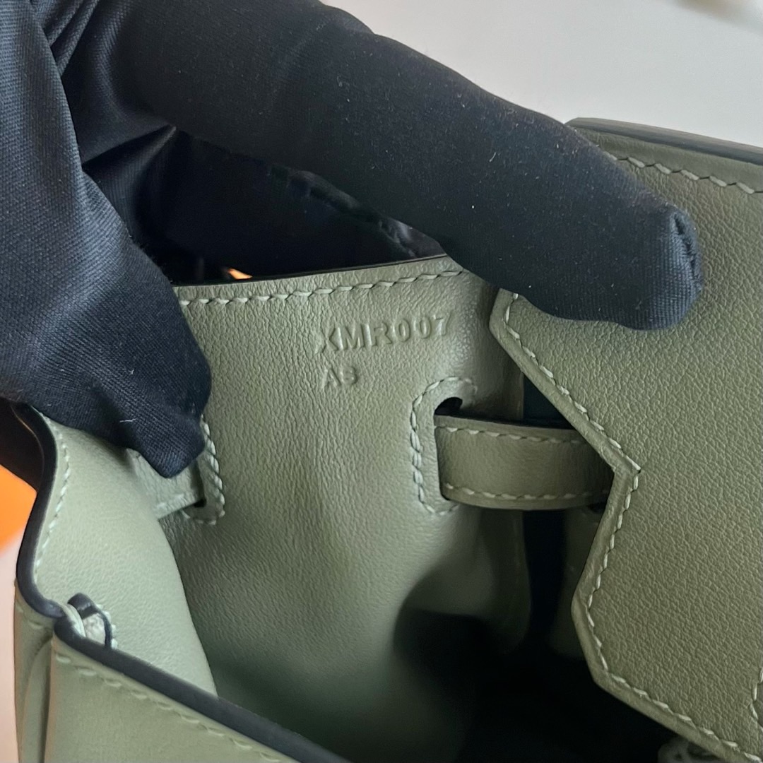 愛馬仕birkin包包價格與圖片Hermes Birkin 25 Swift Q1 Sauge 鼠尾草綠銀色五金