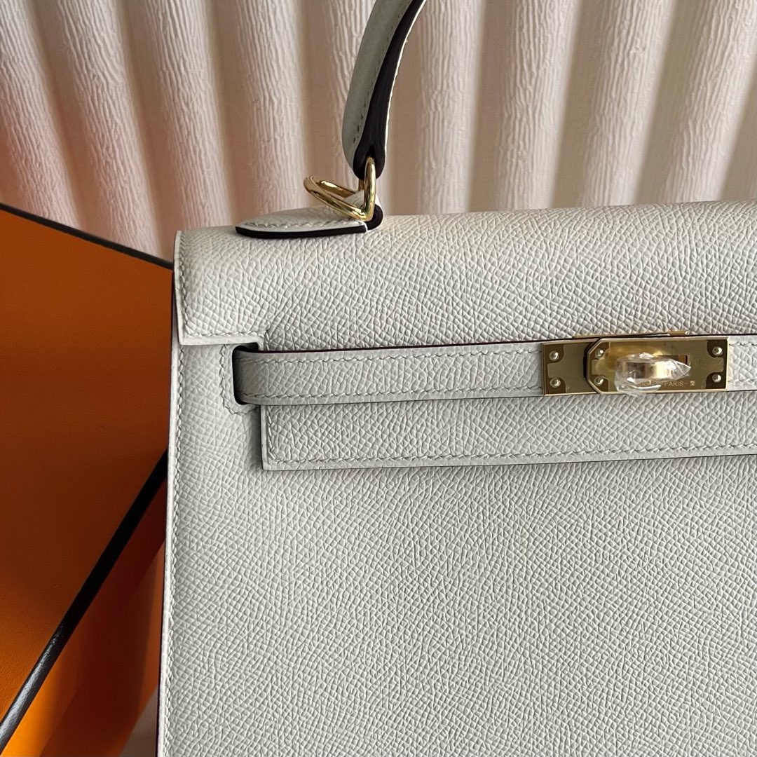 愛馬仕凱莉包原價多少錢 Hermes Kelly Sellier 25 Epsom I2 Nata 奶油白 金色五金