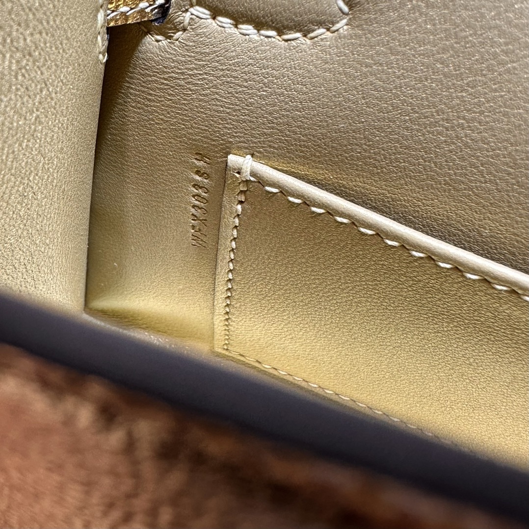 愛馬仕迷你凱莉2代Hermes Kelly Mini Sellier 山羊皮 Y9 DORE 鎏金色金色五金