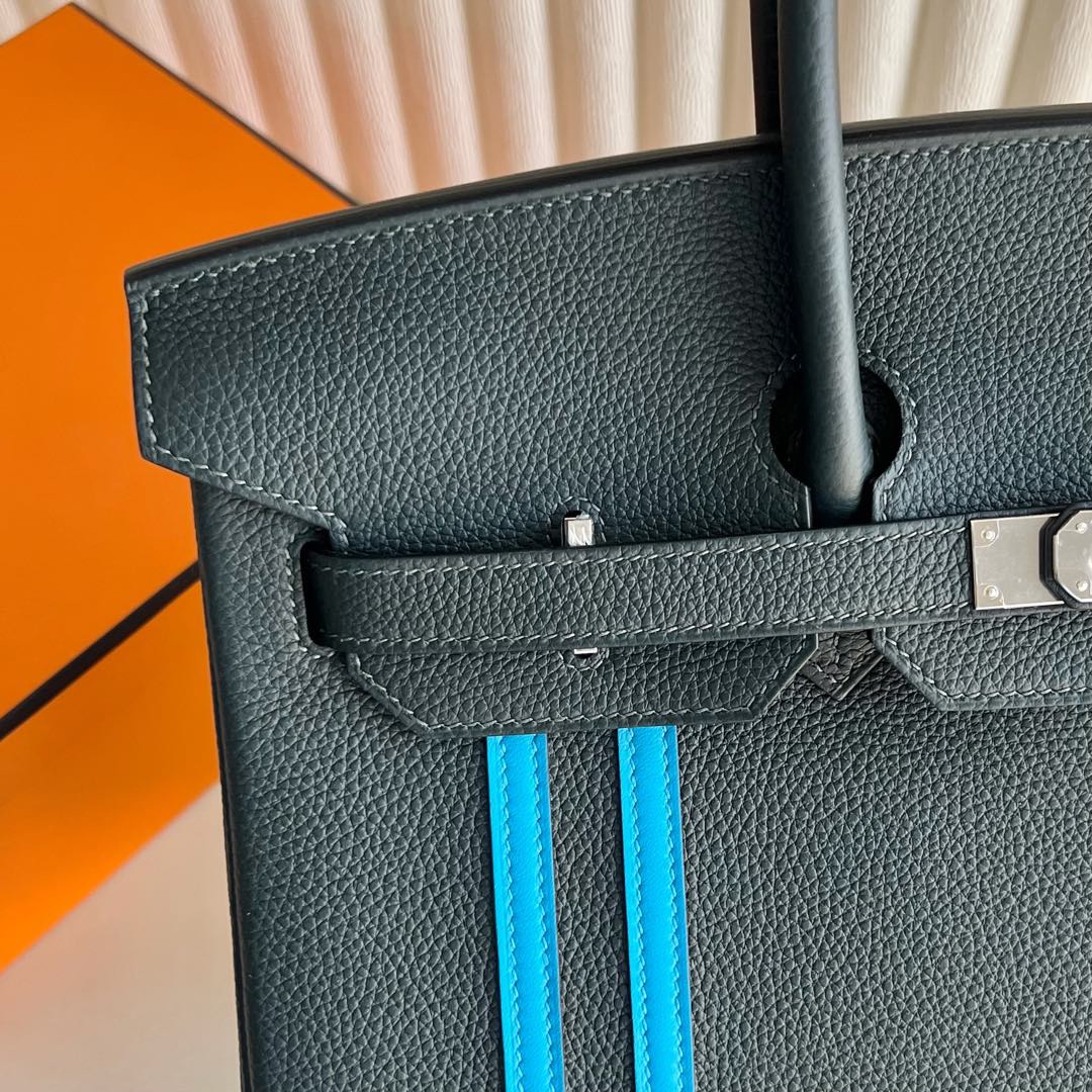 愛馬仕鉑金包香港價格Hermes Birkin 35 Togo 雙杠隊長Vert cypres松柏綠/Blue zanzibar坦尚尼亞藍-Qatar Kuwait Hermes Birkin Kelly Lindy bag 愛馬仕鉑金包香港價格Hermes Birkin 35 Togo 雙杠隊長Vert cypres松柏綠/Blue zanzibar坦尚尼亞藍