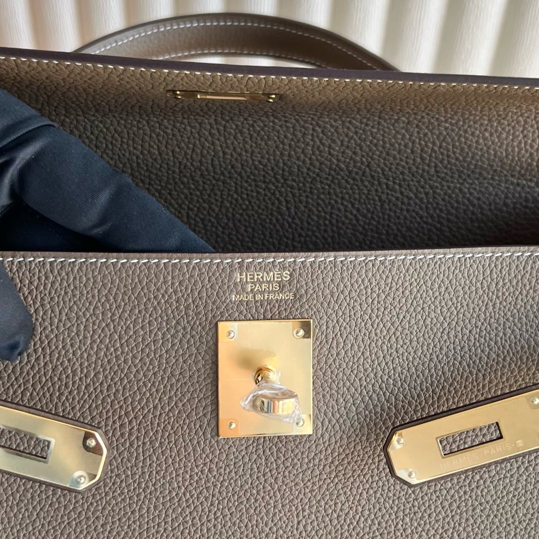 愛馬仕凱莉包包圖片及價格大全 Hermes Kelly Retourne 32 Togo Etoupe大象灰