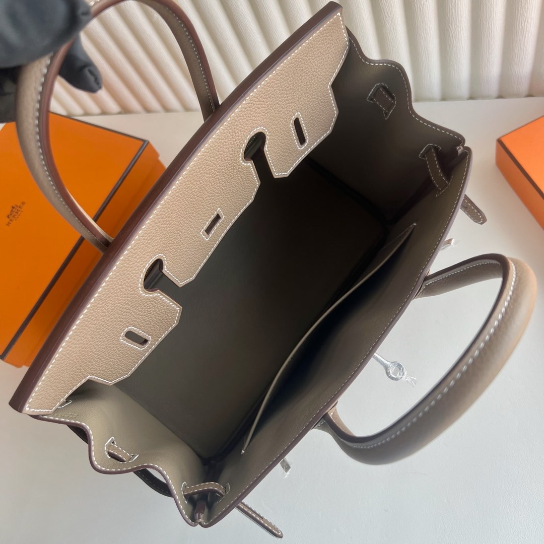 愛馬仕鉑金包泰國價格Hermes Birkin 30 Togo CK18 Etoupe大象灰銀色五金