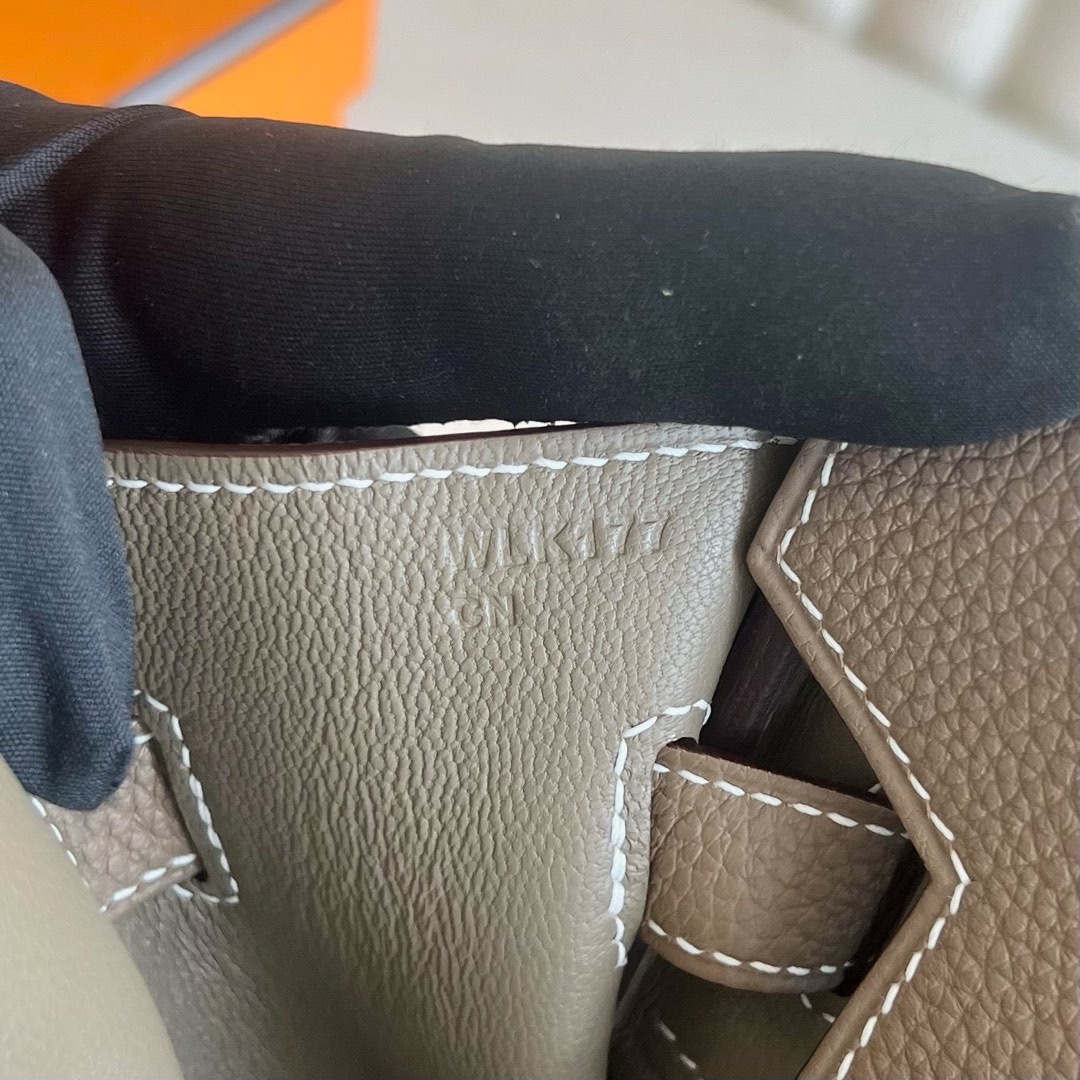 愛馬仕鉑金包泰國價格Hermes Birkin 30 Togo CK18 Etoupe大象灰銀色五金