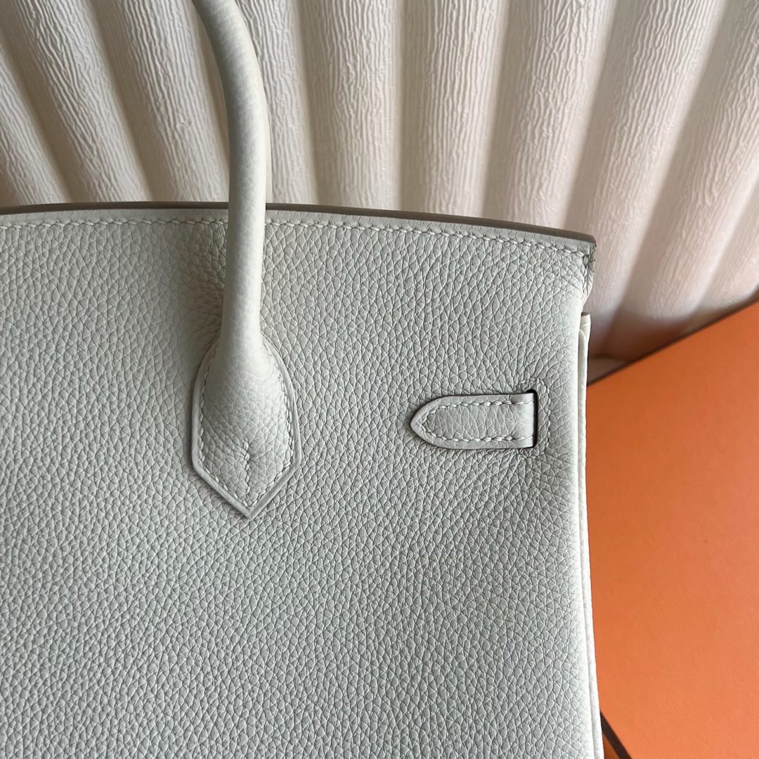 愛馬仕鉑金包圖片大全 Hermes Birkin 25 Togo Craie 奶昔白金色五金