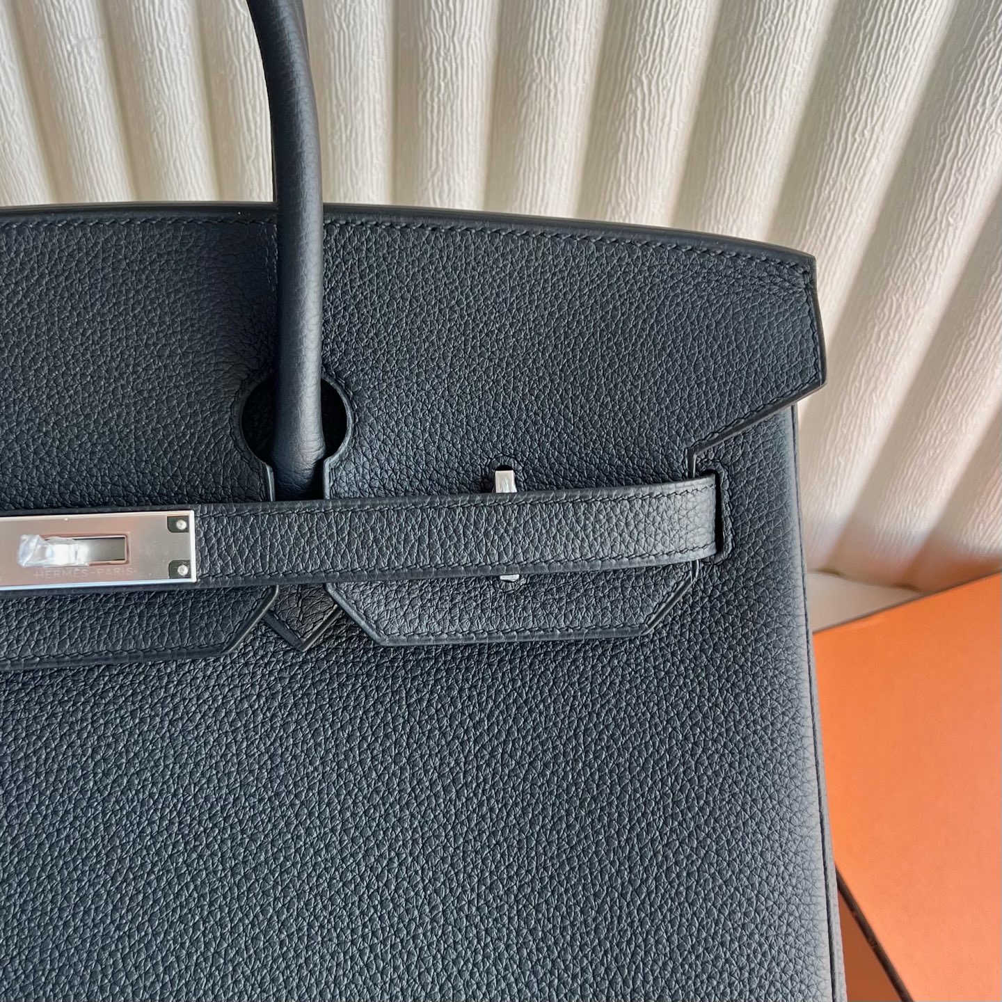 愛馬仕鉑金包35寸泰國專櫃價格Hermes Birkin 35 Togo CK89 Noir黑色 銀色五金