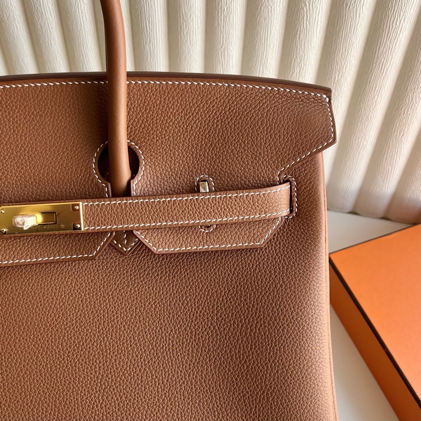 愛馬仕鉑金包35寸專櫃價格 Hermes Birkin 35 Togo Gold金棕色 金色五金