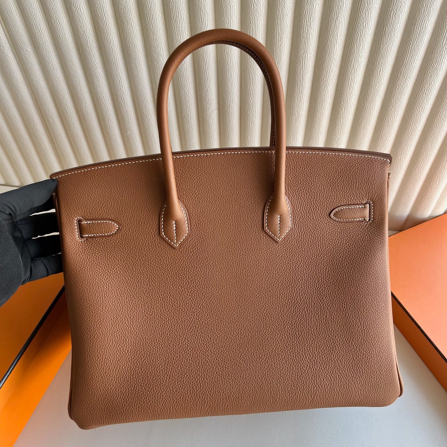 愛馬仕鉑金包35寸專櫃價格 Hermes Birkin 35 Togo Gold金棕色 金色五金
