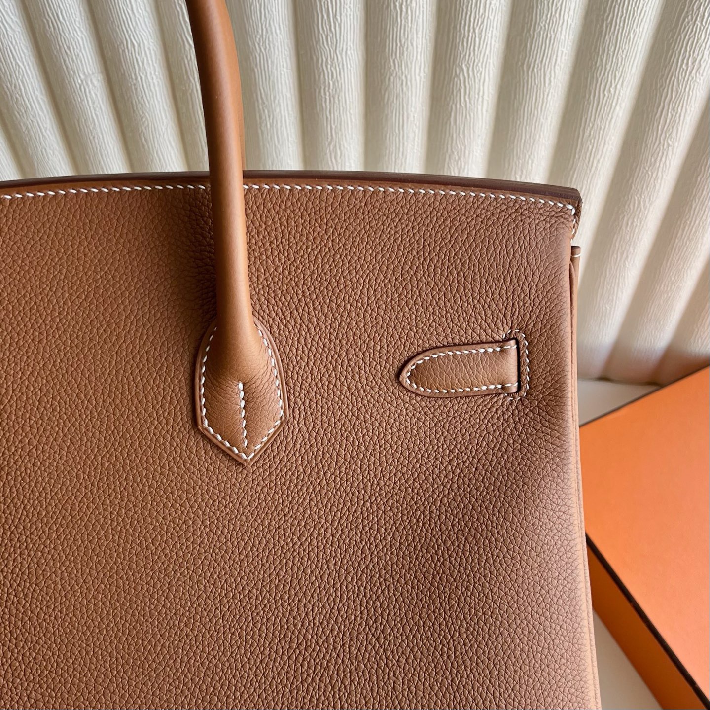 愛馬仕鉑金包35寸專櫃價格 Hermes Birkin 35 Togo Gold金棕色 金色五金