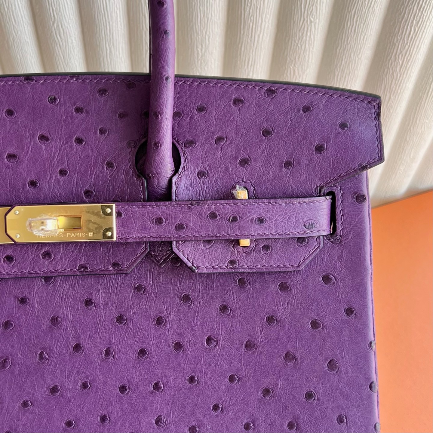 愛馬仕鉑金包哪個尺寸最經典 Hermes Birkin 30 Ostrich 南非Klein Karoo鴕鳥皮 Anémone海葵紫