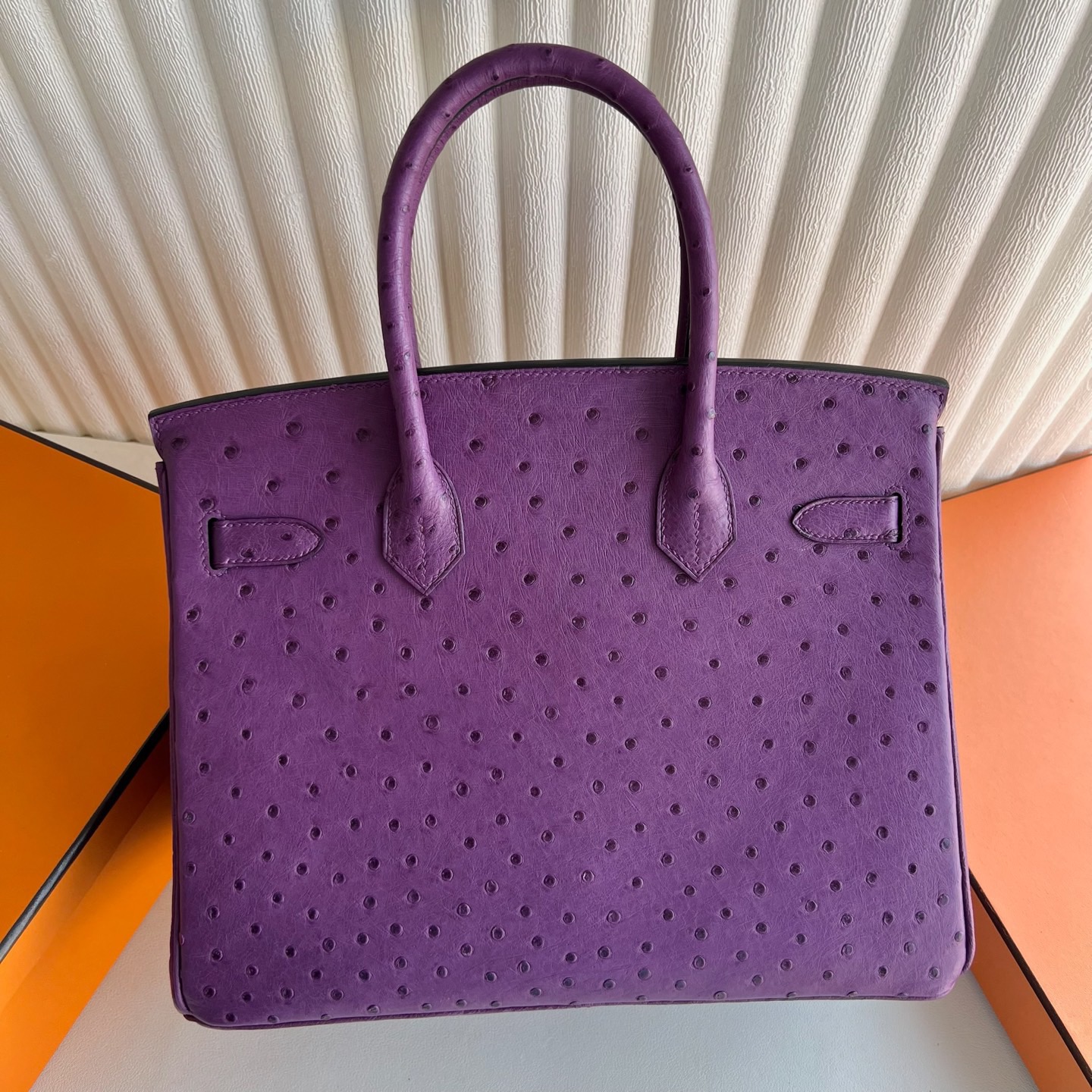 愛馬仕鉑金包哪個尺寸最經典 Hermes Birkin 30 Ostrich 南非Klein Karoo鴕鳥皮 Anémone海葵紫