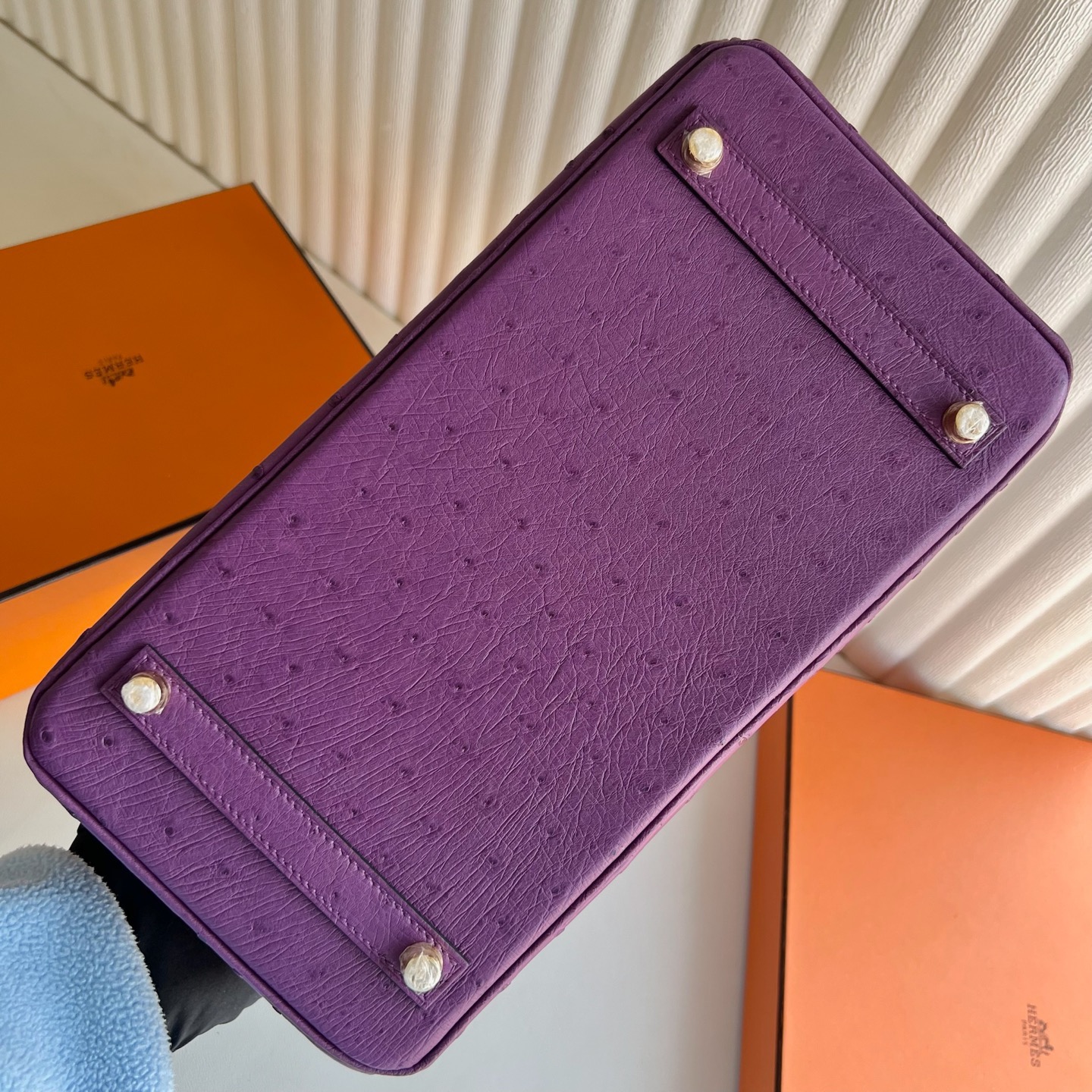 愛馬仕鉑金包哪個尺寸最經典 Hermes Birkin 30 Ostrich 南非Klein Karoo鴕鳥皮 Anémone海葵紫