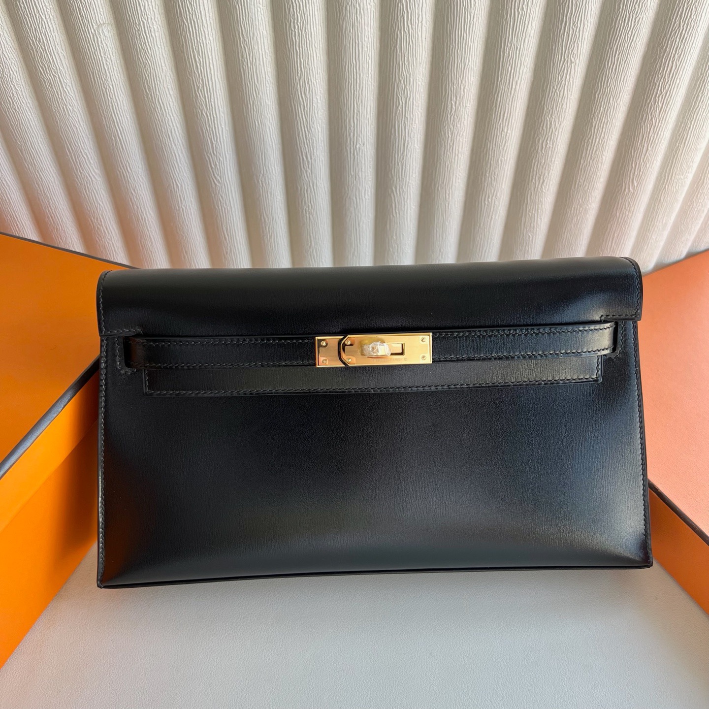 愛馬仕女包價格與圖片 Hermes Kelly Elan Box Noir黑色 金色五金