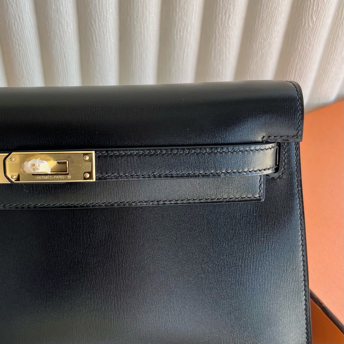 愛馬仕女包價格與圖片 Hermes Kelly Elan Box Noir黑色 金色五金