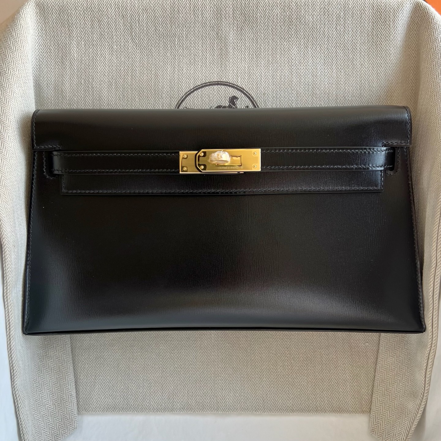 愛馬仕女包價格與圖片 Hermes Kelly Elan Box Noir黑色 金色五金