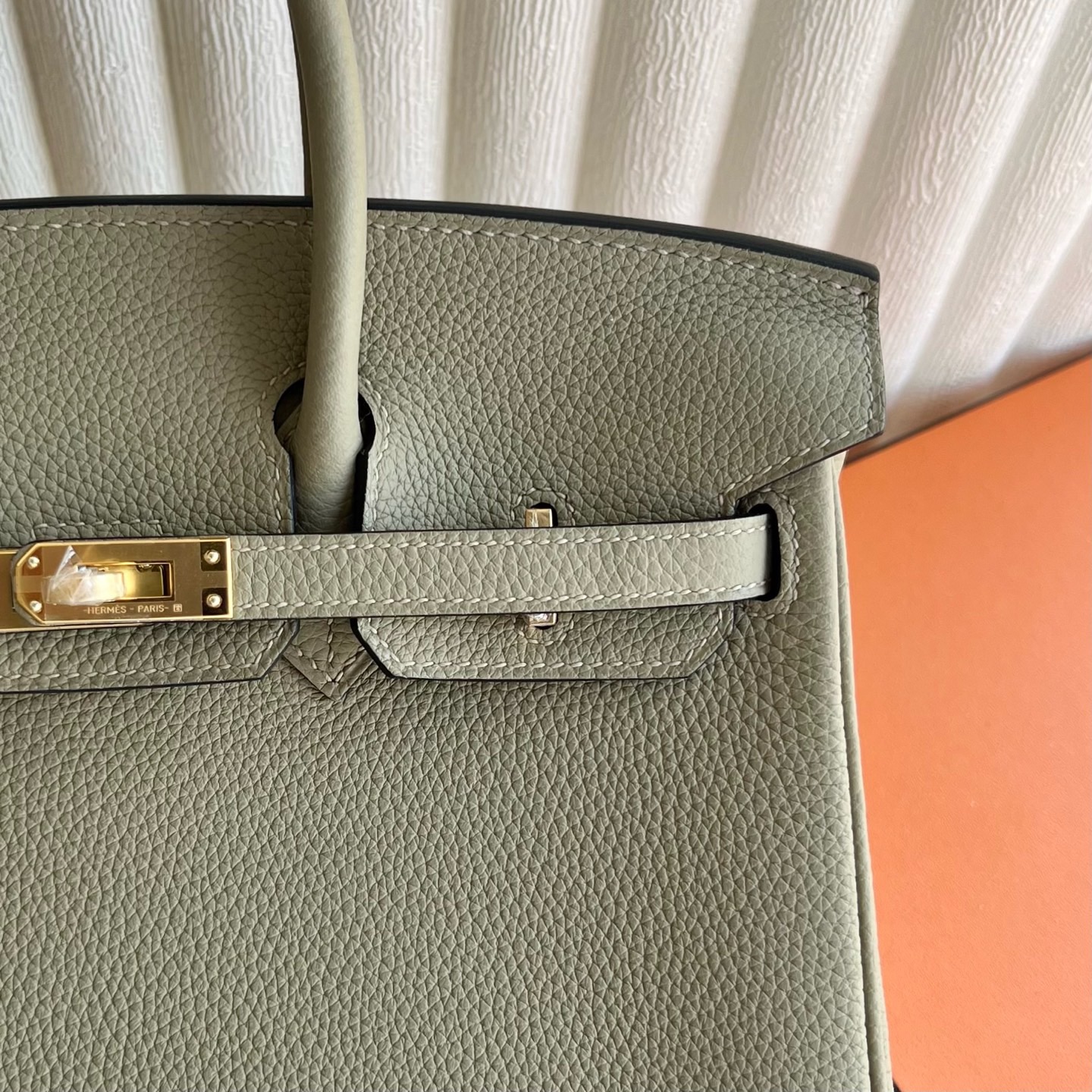新加坡愛馬仕鉑金包25寸價格及圖片Hermes Birkin 25 Togo Q1 Sauge鼠尾草綠 金色五金