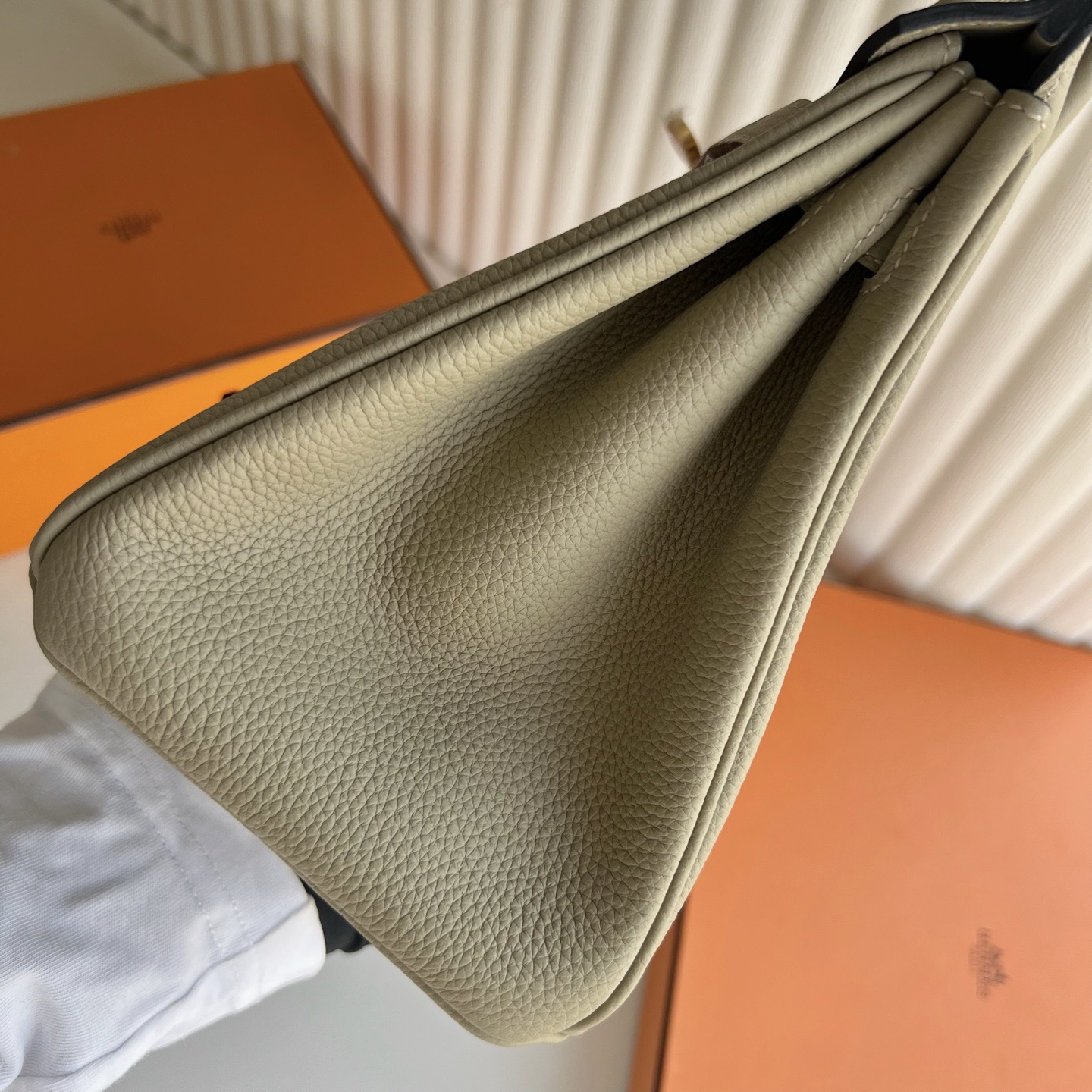 新加坡愛馬仕鉑金包25寸價格及圖片Hermes Birkin 25 Togo Q1 Sauge鼠尾草綠 金色五金