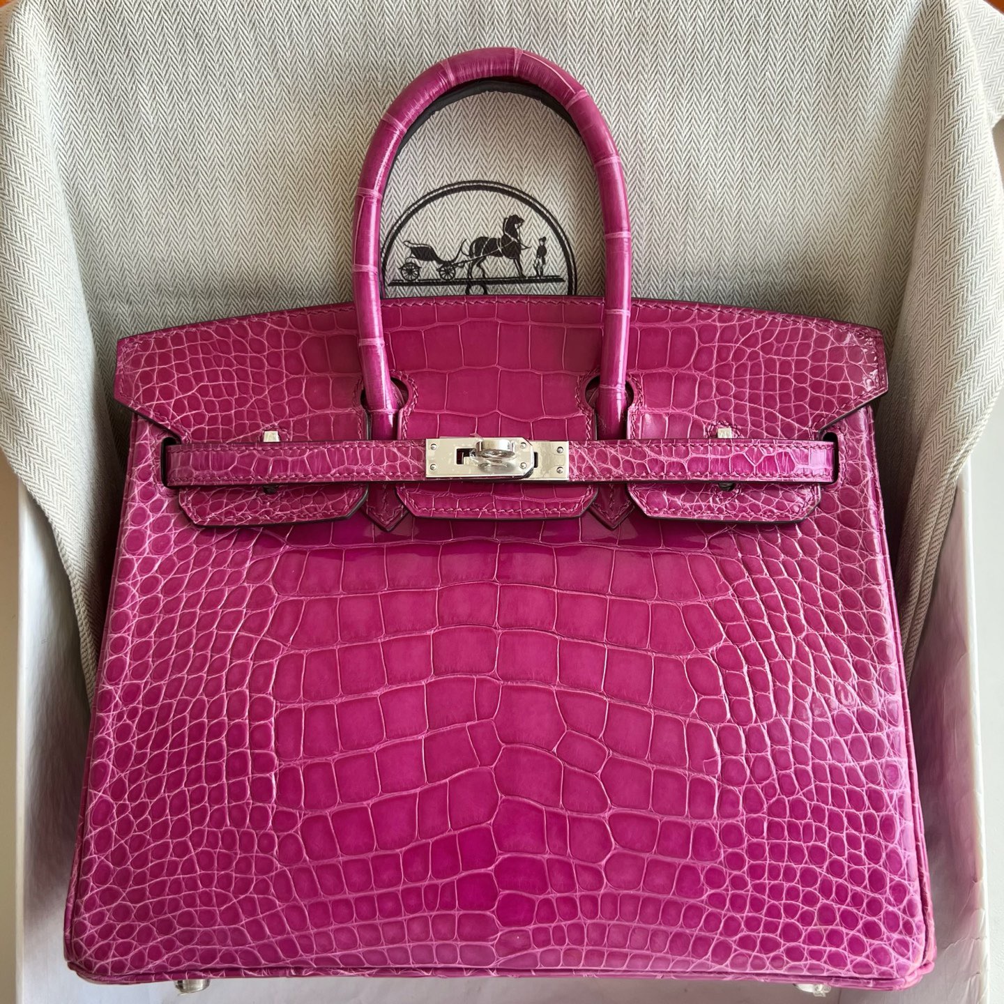泰國愛馬仕鉑金包最便宜多少錢Hermes Birkin 25 J5 Rose Scheherazade天方夜譚紫 銀色五金