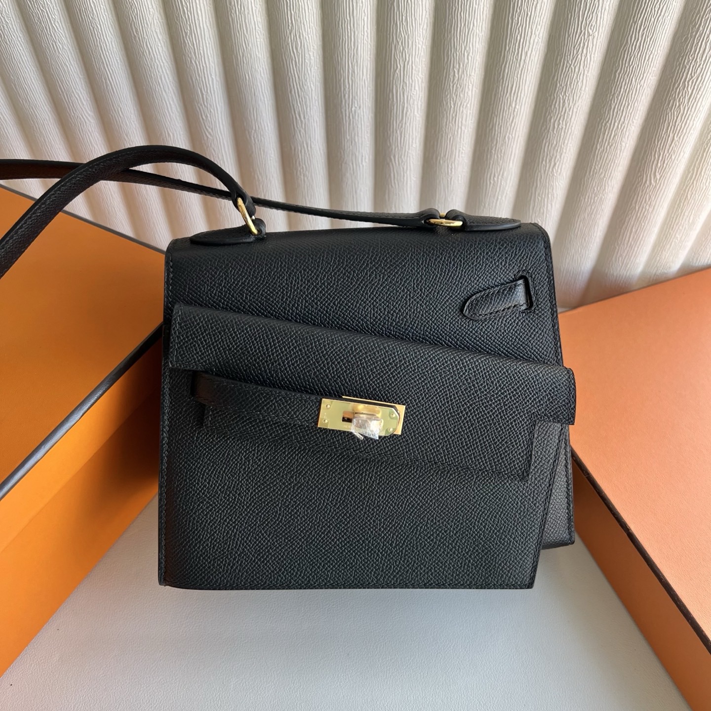 愛馬仕包包圖片價格大全 Hermes Kelly Desordre 20 Epsom Noir黑色金色五金
