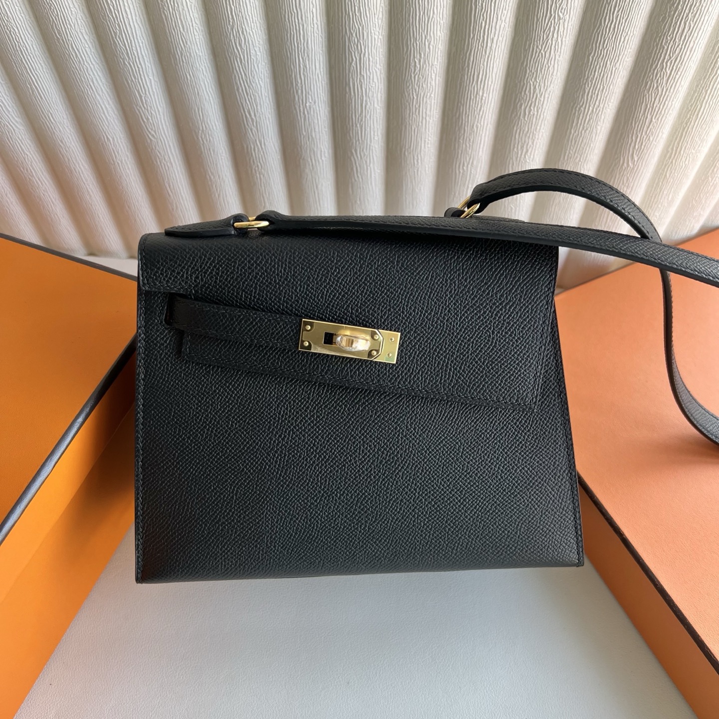 愛馬仕包包圖片價格大全 Hermes Kelly Desordre 20 Epsom Noir黑色金色五金