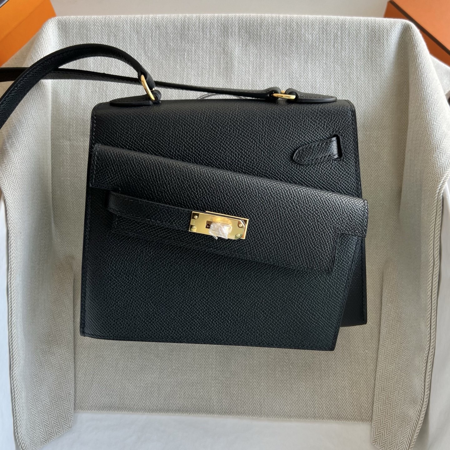 愛馬仕包包圖片價格大全 Hermes Kelly Desordre 20 Epsom Noir黑色金色五金
