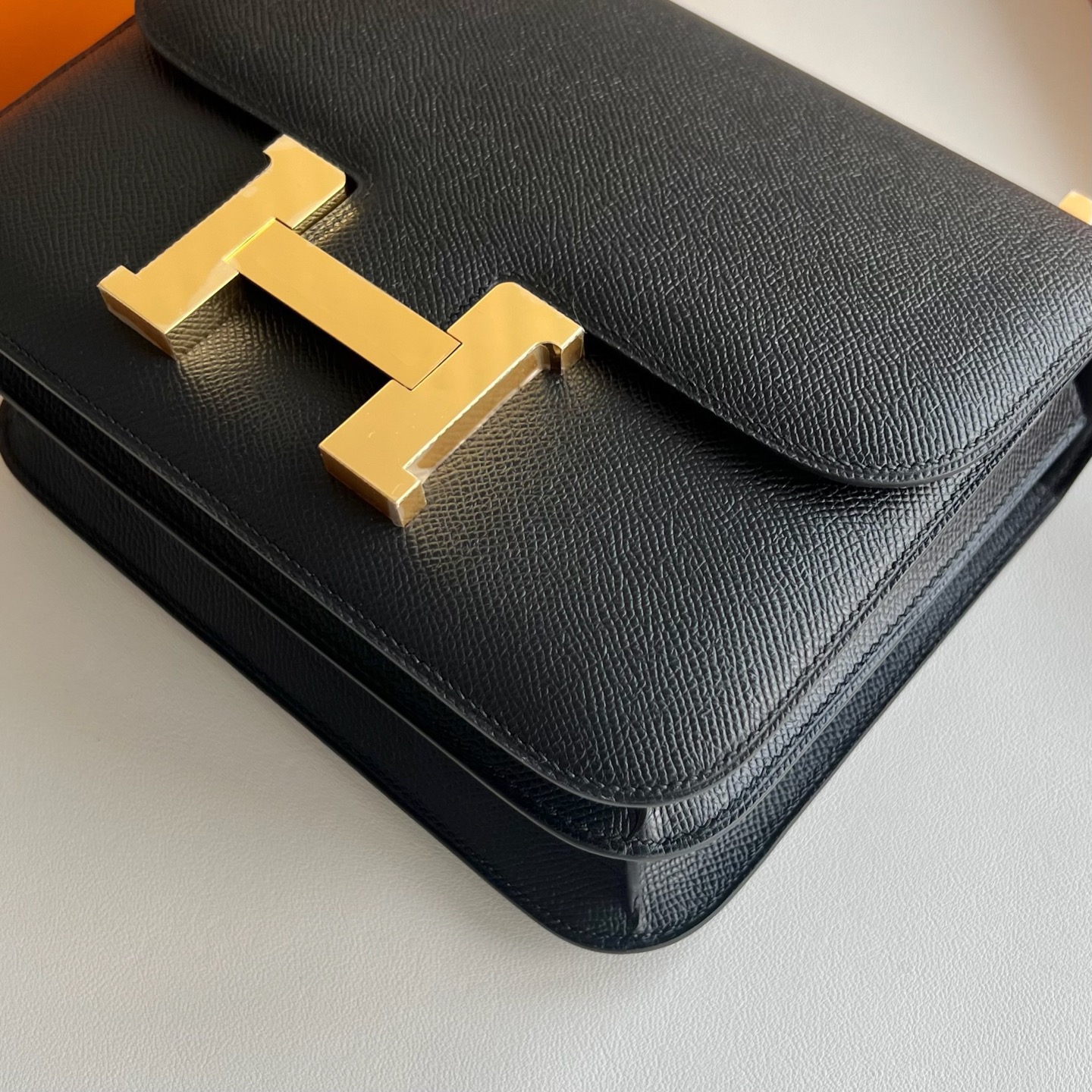 愛馬仕包包康康24尺寸 Hermes Constance 24 Epsom Nior黑色金色五金
