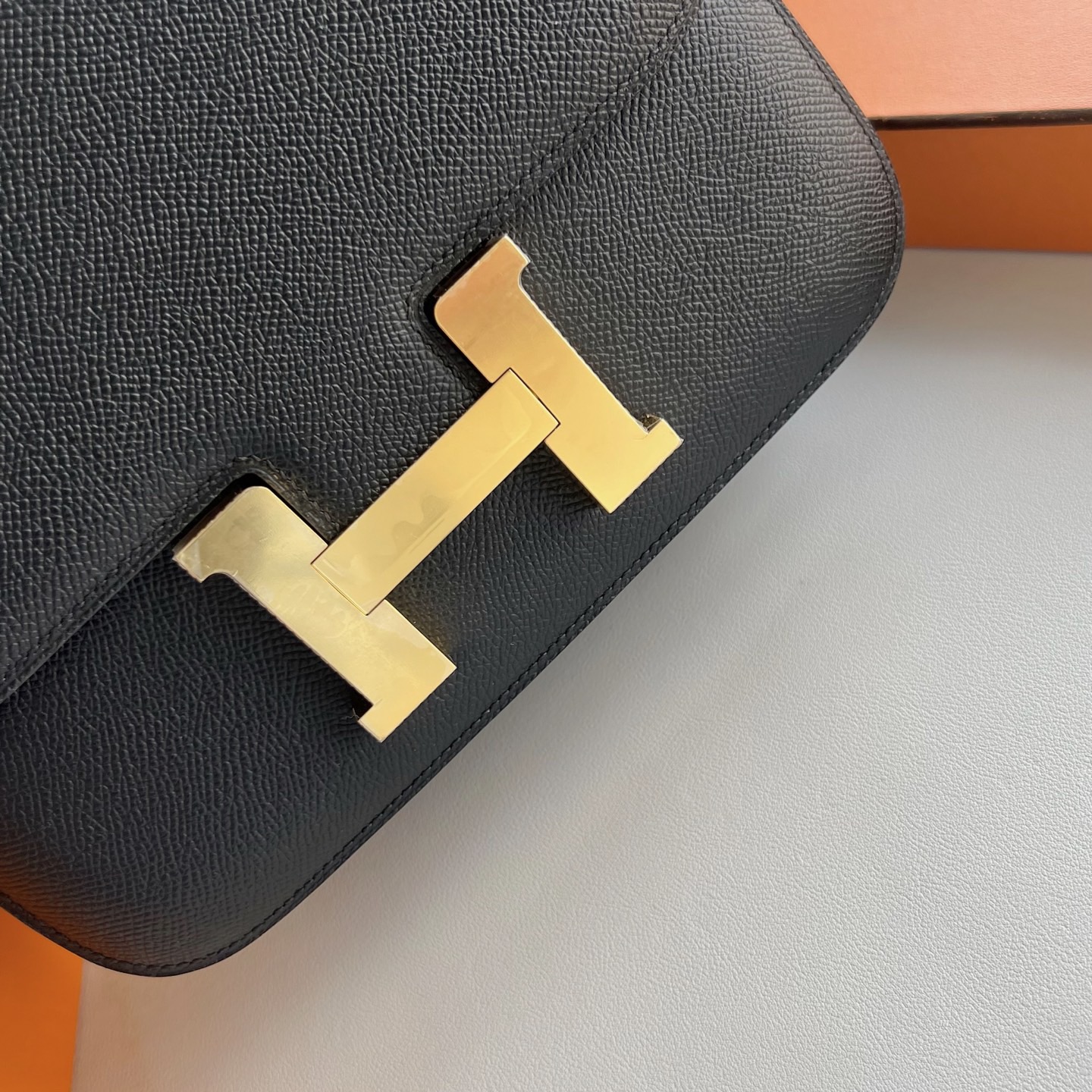 愛馬仕包包康康24尺寸 Hermes Constance 24 Epsom Nior黑色金色五金