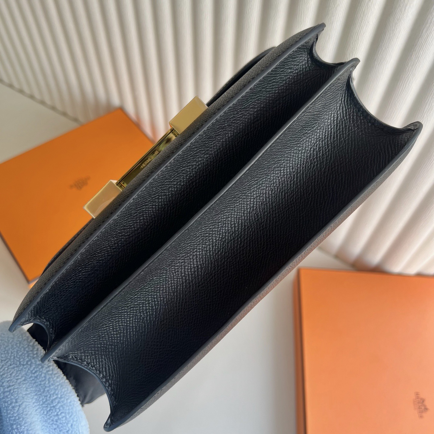 愛馬仕包包康康24尺寸 Hermes Constance 24 Epsom Nior黑色金色五金