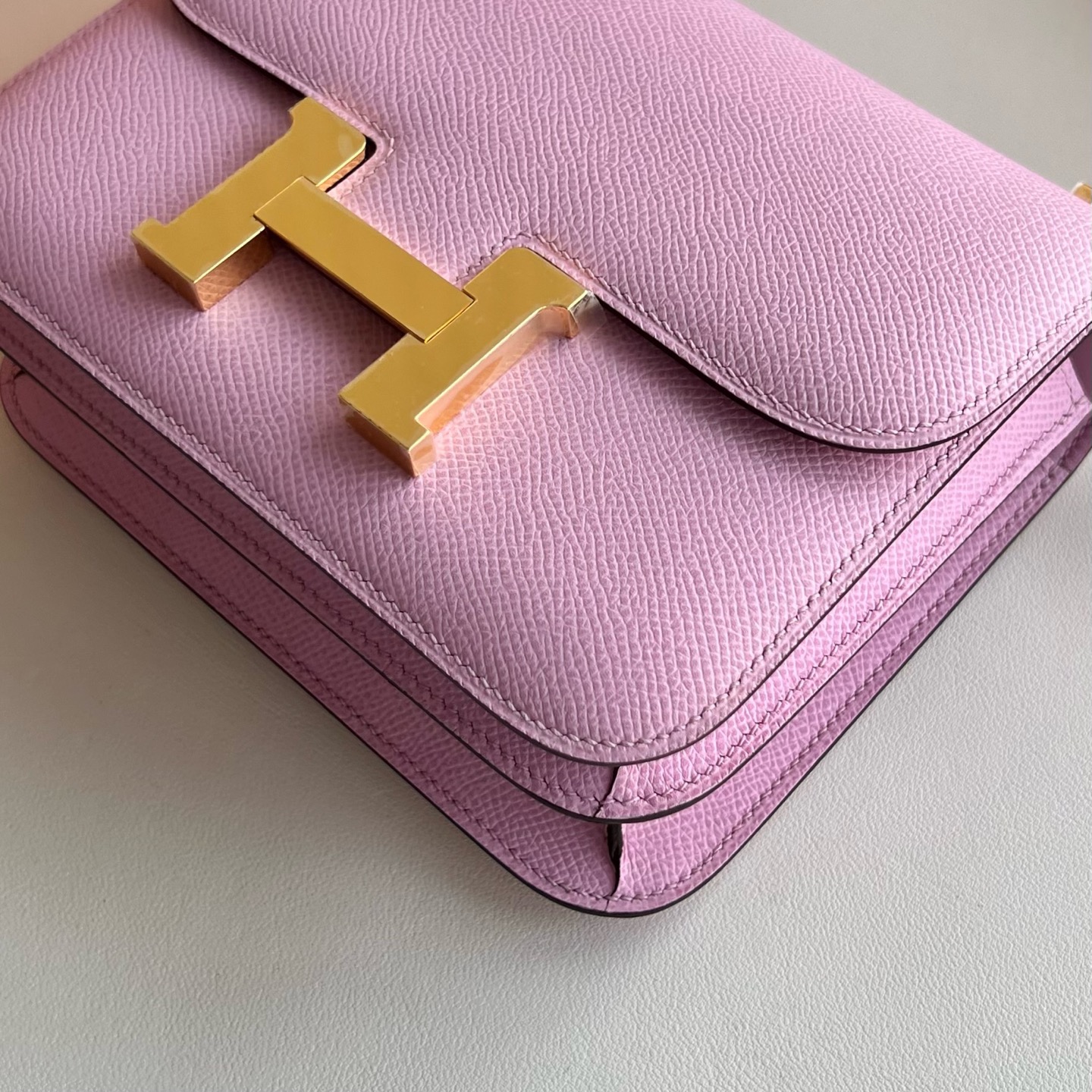 愛馬仕康康19和24尺寸哪個好 Hermes Constance 18 Epsom Mauve Sylvestre 錦葵紫