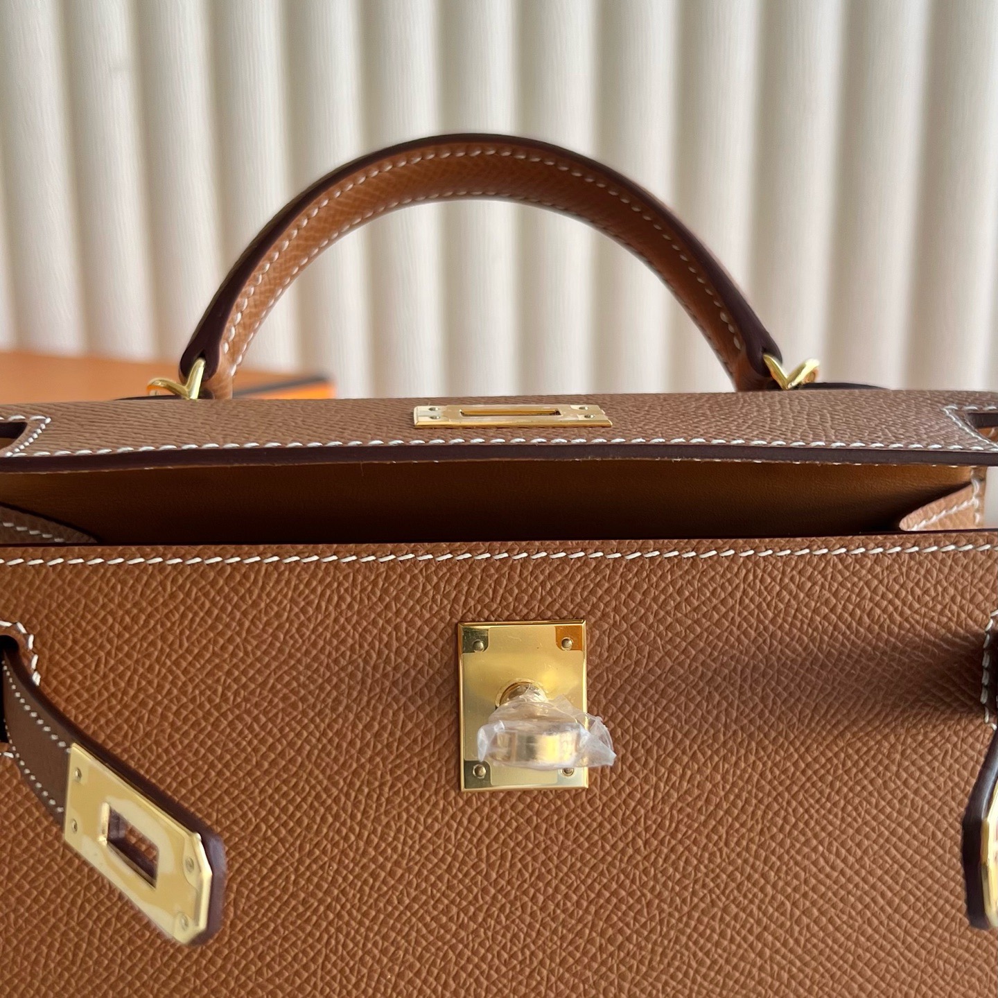 愛馬仕凱莉迷你包香港價格 Hermes Kelly Mini Sellier Epsom Gold金棕色金色五金
