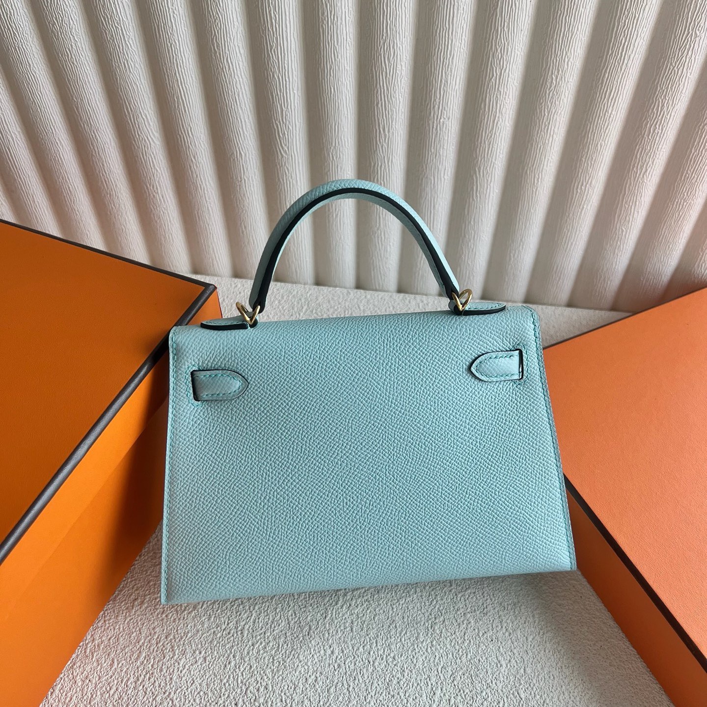 愛馬仕凱莉包二代迷你 Hermes Kelly Mini Sellier Epsom Bleu Zephyr 和風藍、微風藍