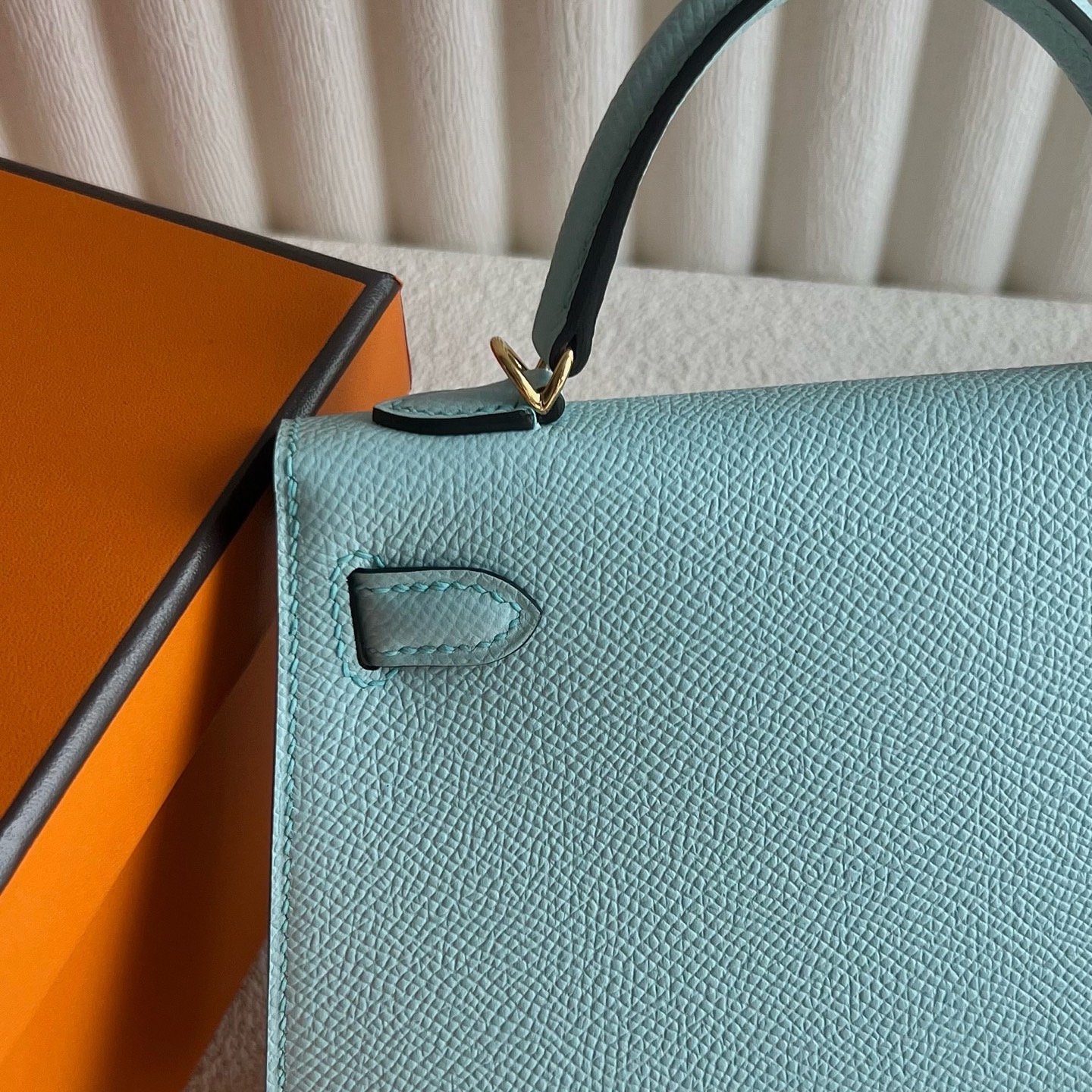 愛馬仕凱莉包二代迷你 Hermes Kelly Mini Sellier Epsom Bleu Zephyr 和風藍、微風藍