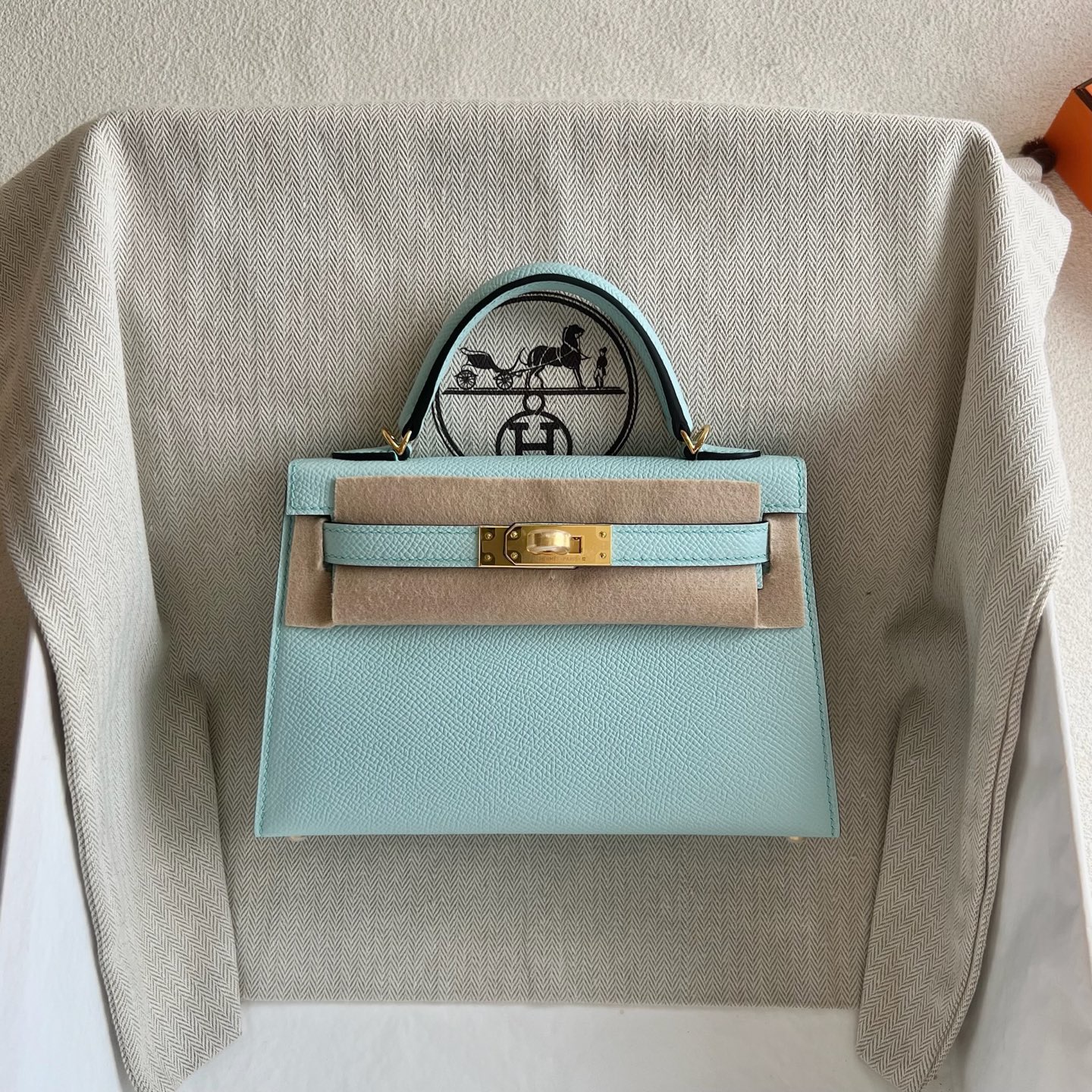 愛馬仕凱莉包二代迷你 Hermes Kelly Mini Sellier Epsom Bleu Zephyr 和風藍、微風藍