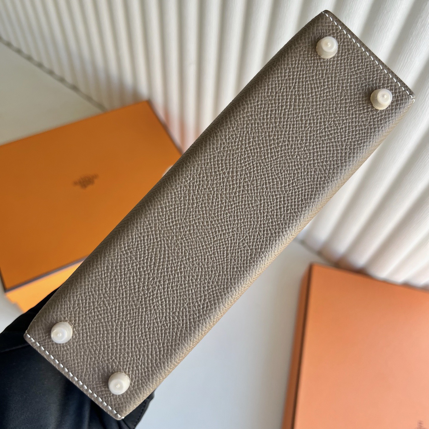 臺灣愛馬仕凱莉迷你二代多少錢 Hermes Kelly Mini Sellier Epsom Etoupe大象灰