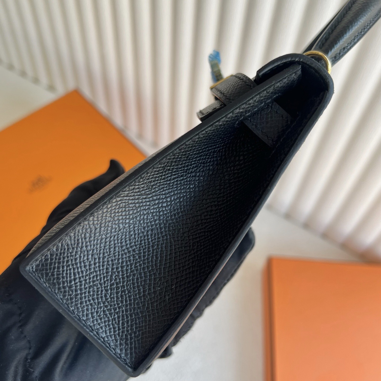 愛馬仕迷你2代凱莉包多少錢 Hermes Kelly Mini Sellier Epsom Noir 黑色金色五金