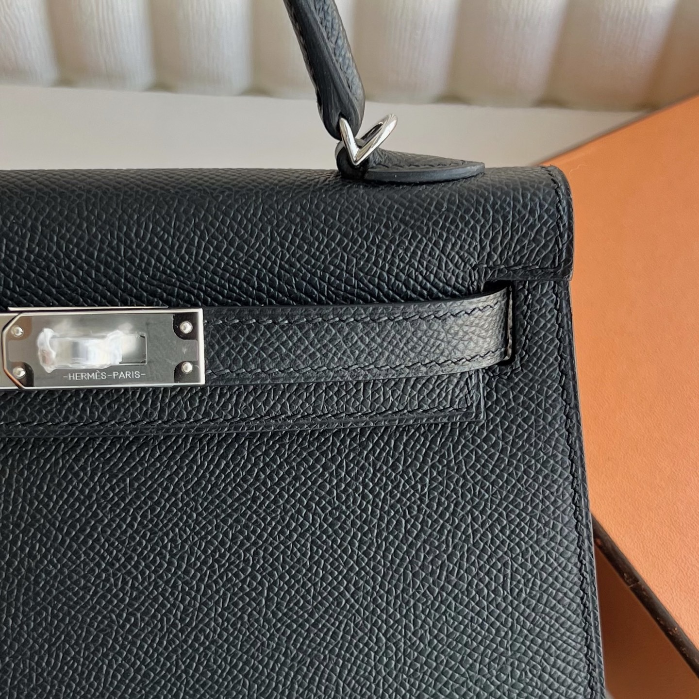 愛馬仕迷你凱莉多少錢一個 Hermes Kelly Mini Sellier Epsom 黑色 銀色五金
