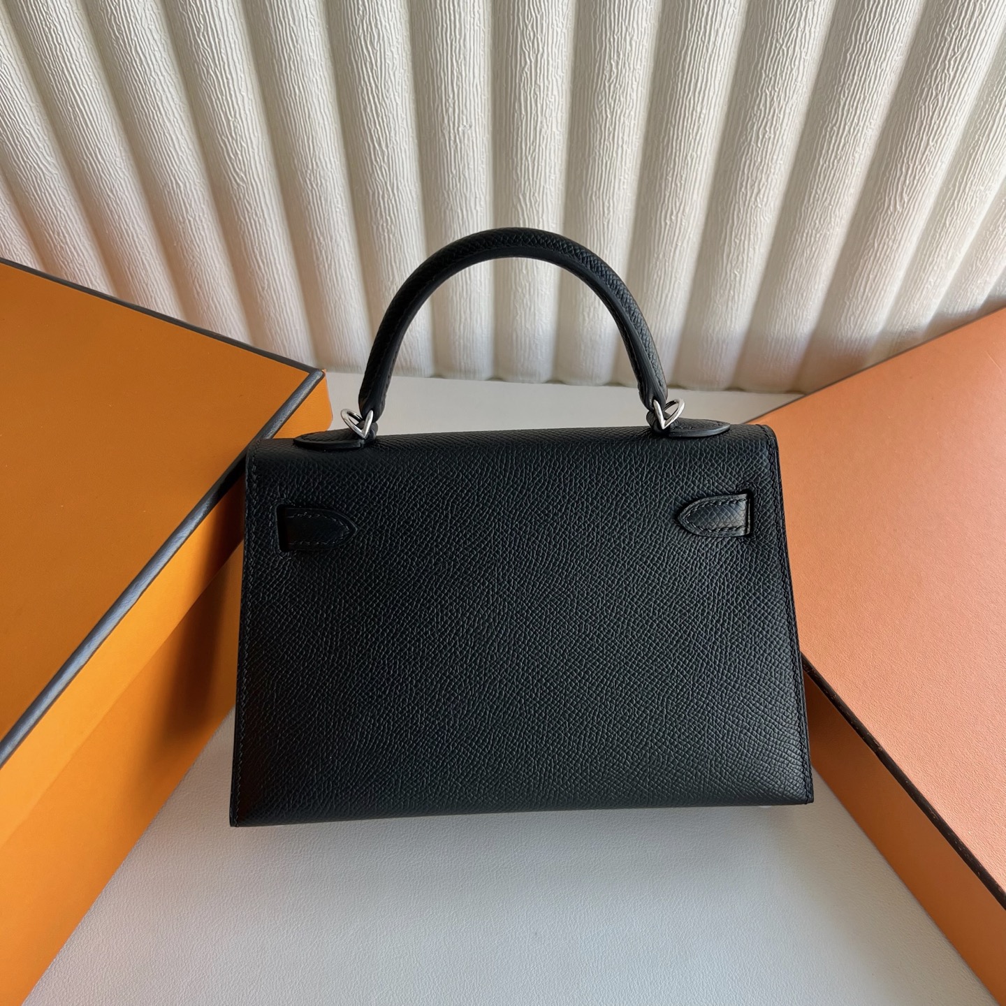 愛馬仕迷你凱莉多少錢一個 Hermes Kelly Mini Sellier Epsom 黑色 銀色五金