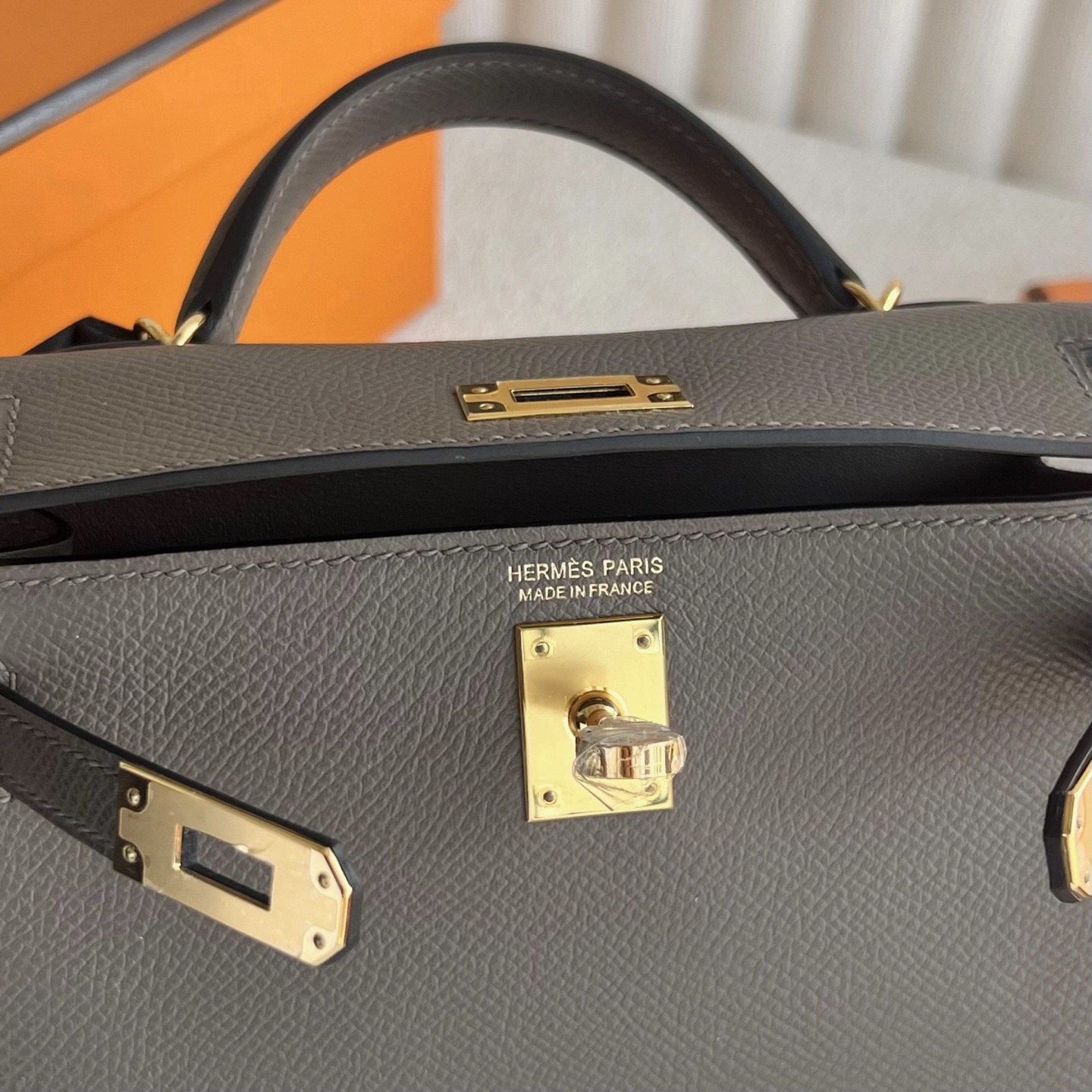 愛馬仕凱莉迷你包圖片大全 Hermes Kelly Mini Sellier Epsom Etain 錫器灰金色五金