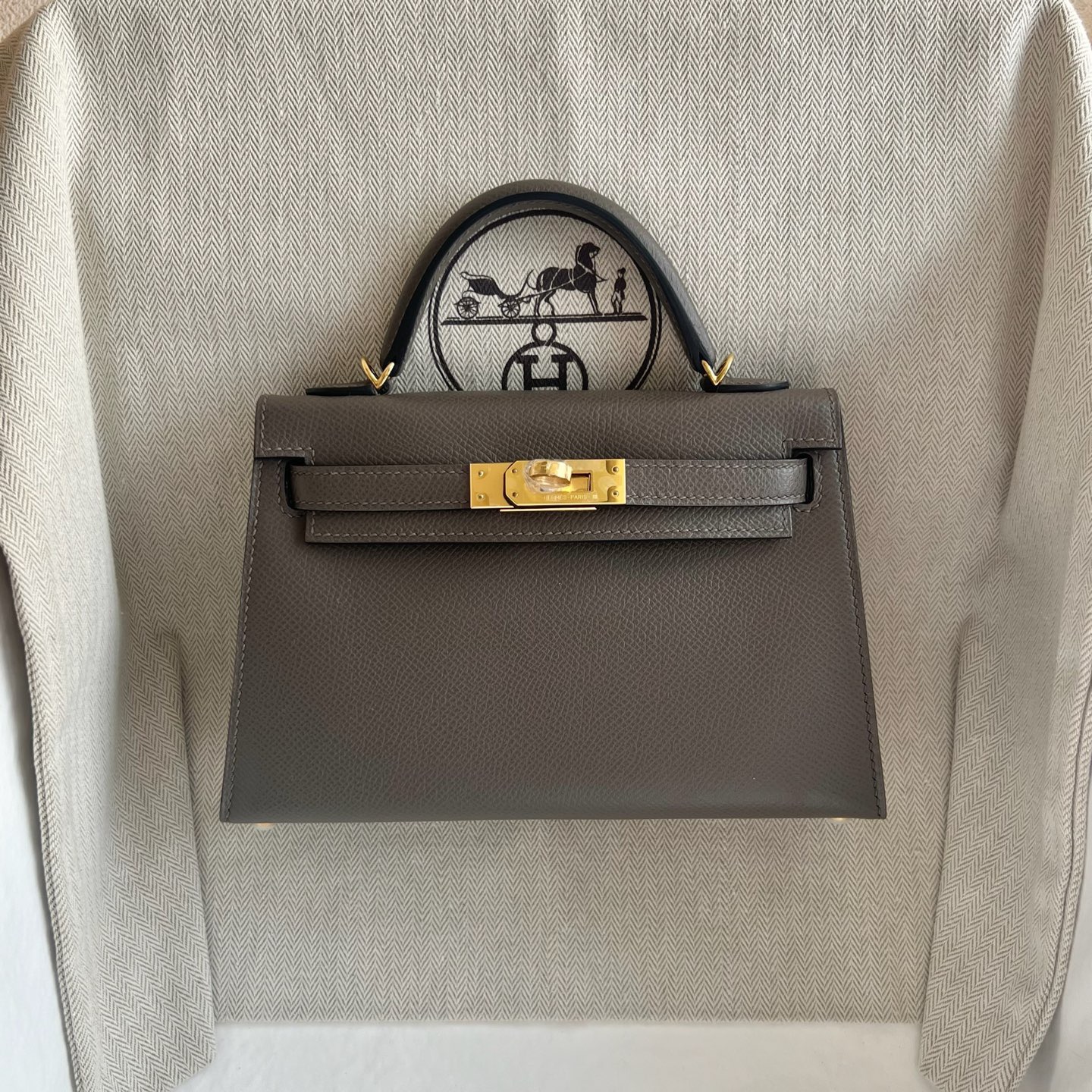 愛馬仕凱莉迷你包圖片大全 Hermes Kelly Mini Sellier Epsom Etain 錫器灰金色五金