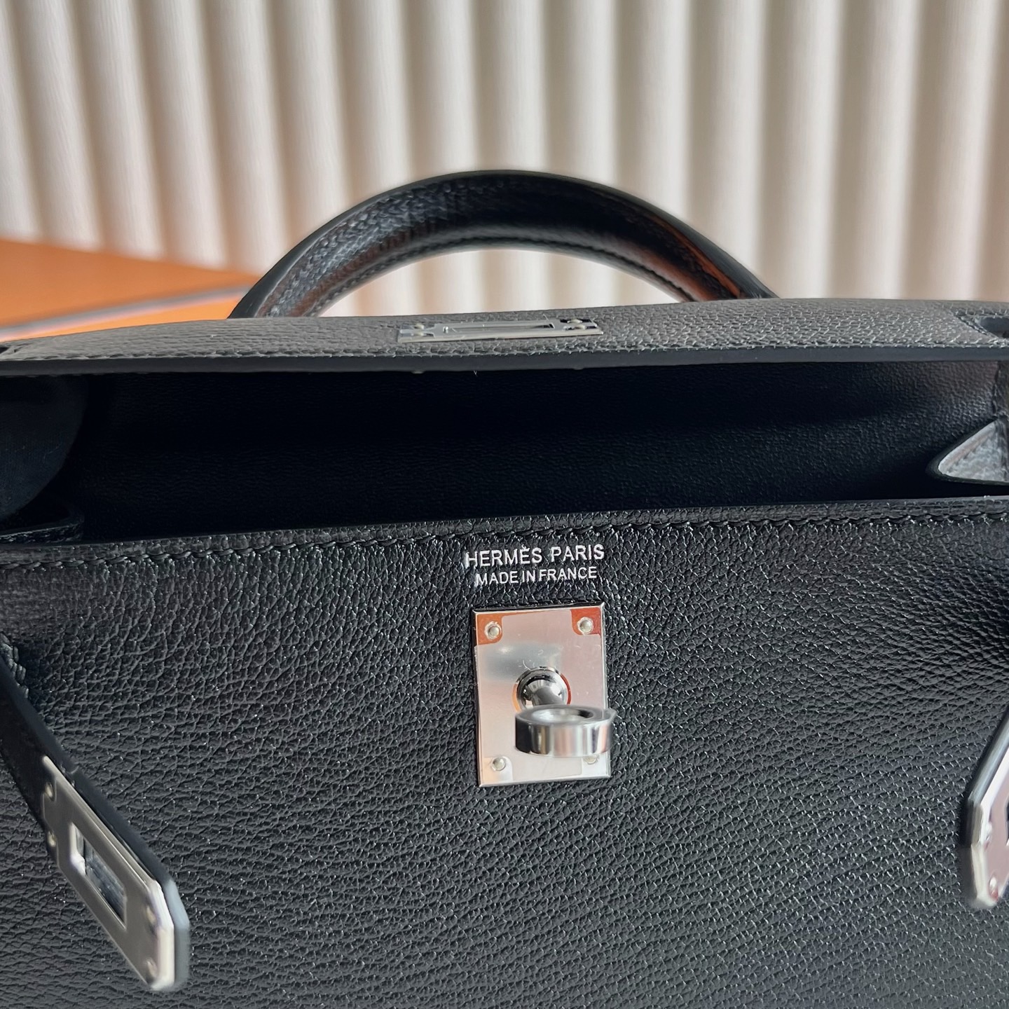 愛馬仕二代凱莉mini尺寸Hermes Kelly mini Sellier Chever CK89 Noir 黑色銀色五金