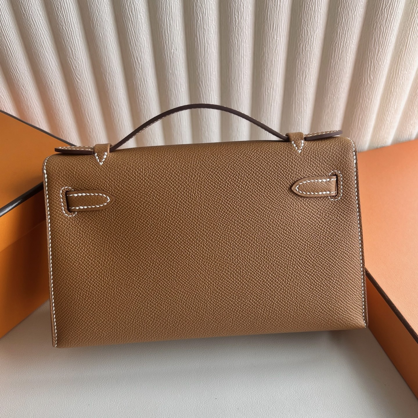 愛馬仕凱莉包一代 Hermes Mini Kelly Pochette Epsom Gold金棕色金色五金