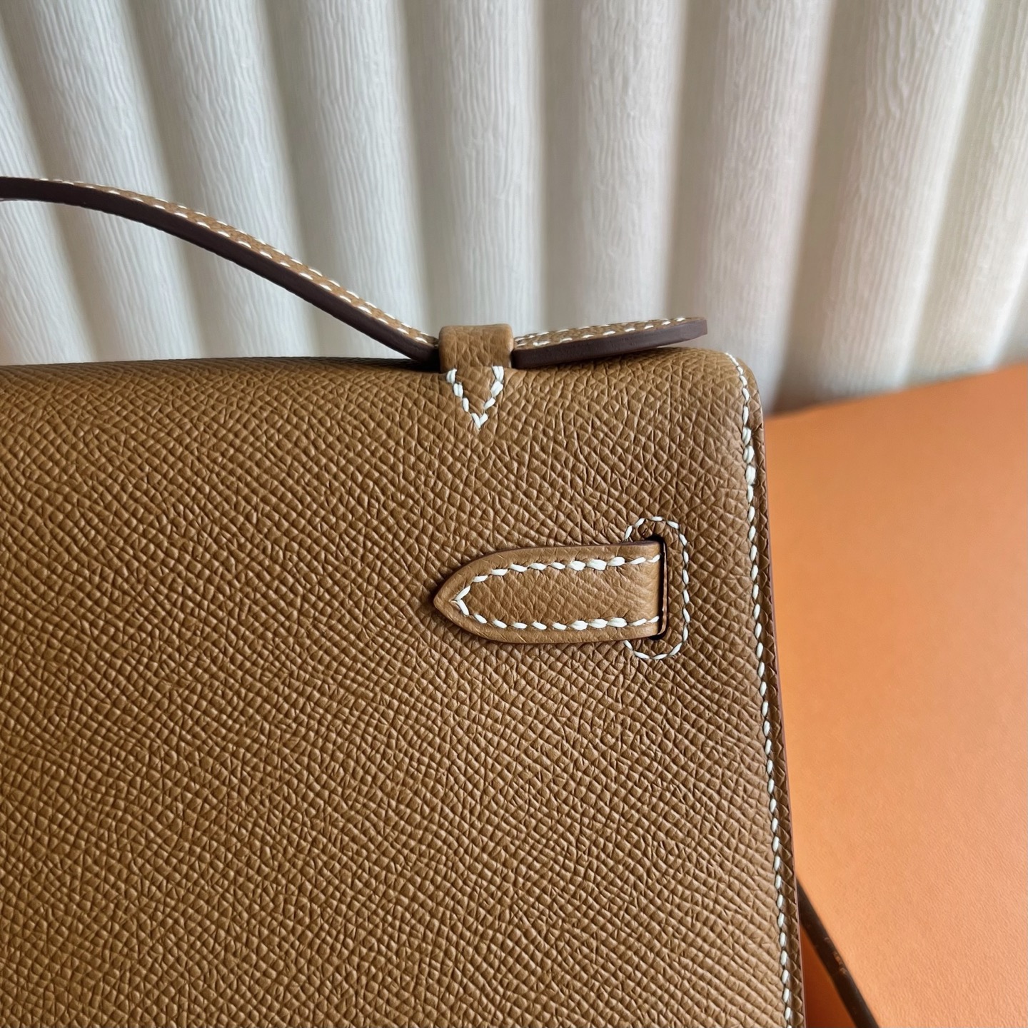 愛馬仕凱莉包一代 Hermes Mini Kelly Pochette Epsom Gold金棕色金色五金
