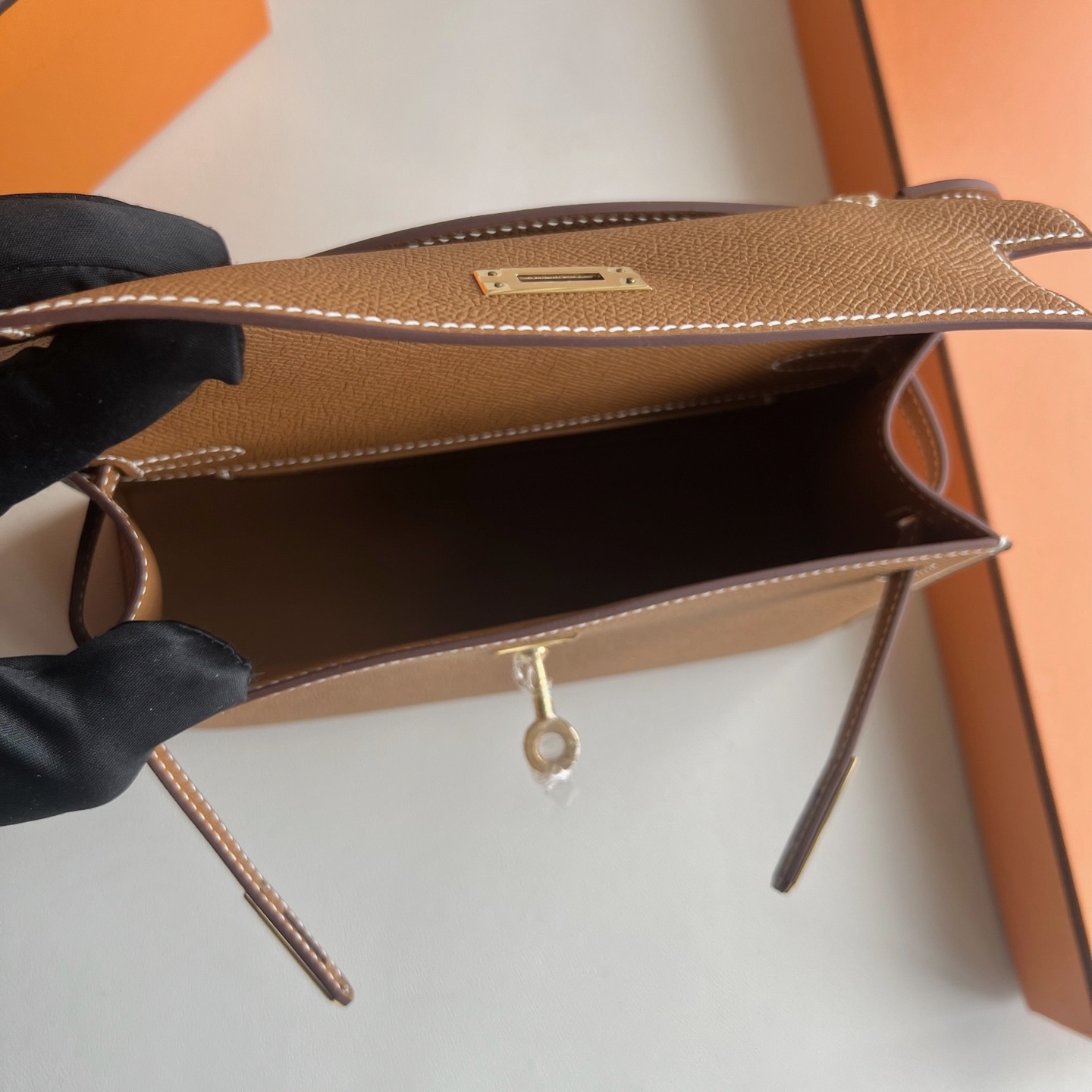 愛馬仕凱莉包一代 Hermes Mini Kelly Pochette Epsom Gold金棕色金色五金