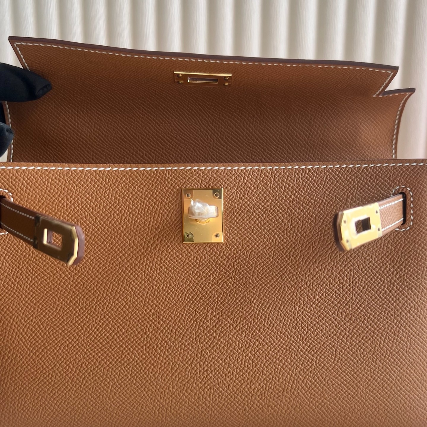 愛馬仕凱莉包一代 Hermes Mini Kelly Pochette Epsom Gold金棕色金色五金