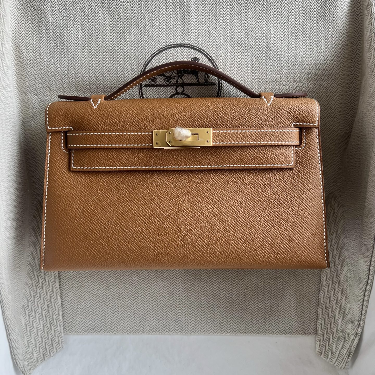 愛馬仕凱莉包一代 Hermes Mini Kelly Pochette Epsom Gold金棕色金色五金