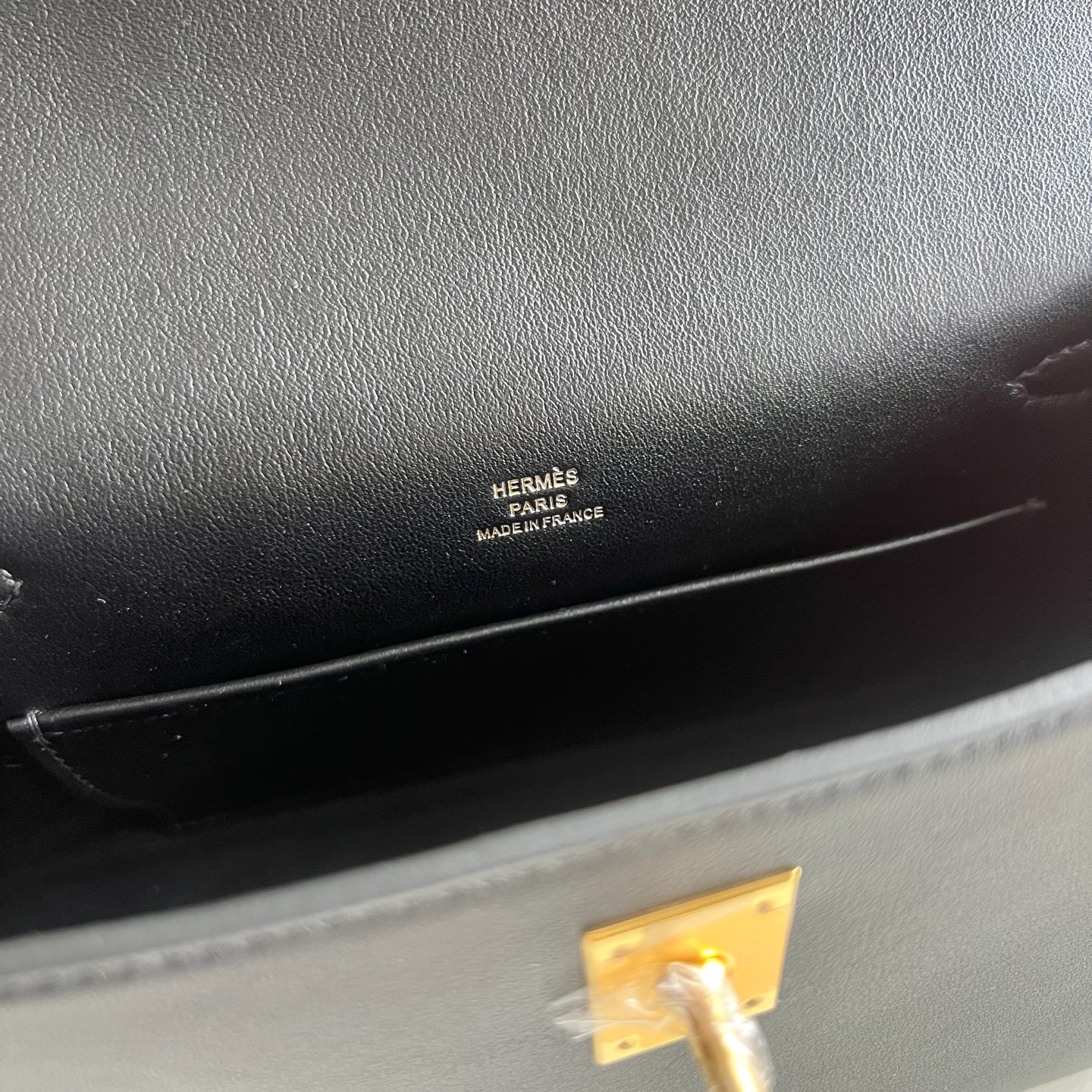愛馬仕凱莉包一代 Hermes Mini Kelly Pochette Swift Noir黑色 金色五金