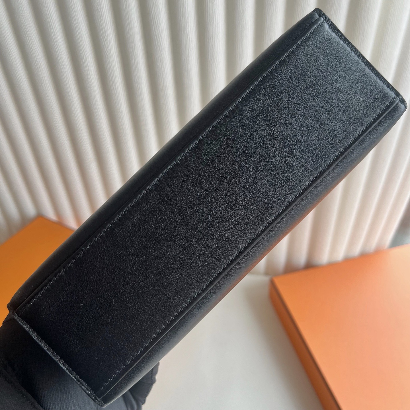 愛馬仕凱莉包一代 Hermes Mini Kelly Pochette Swift Noir黑色 金色五金
