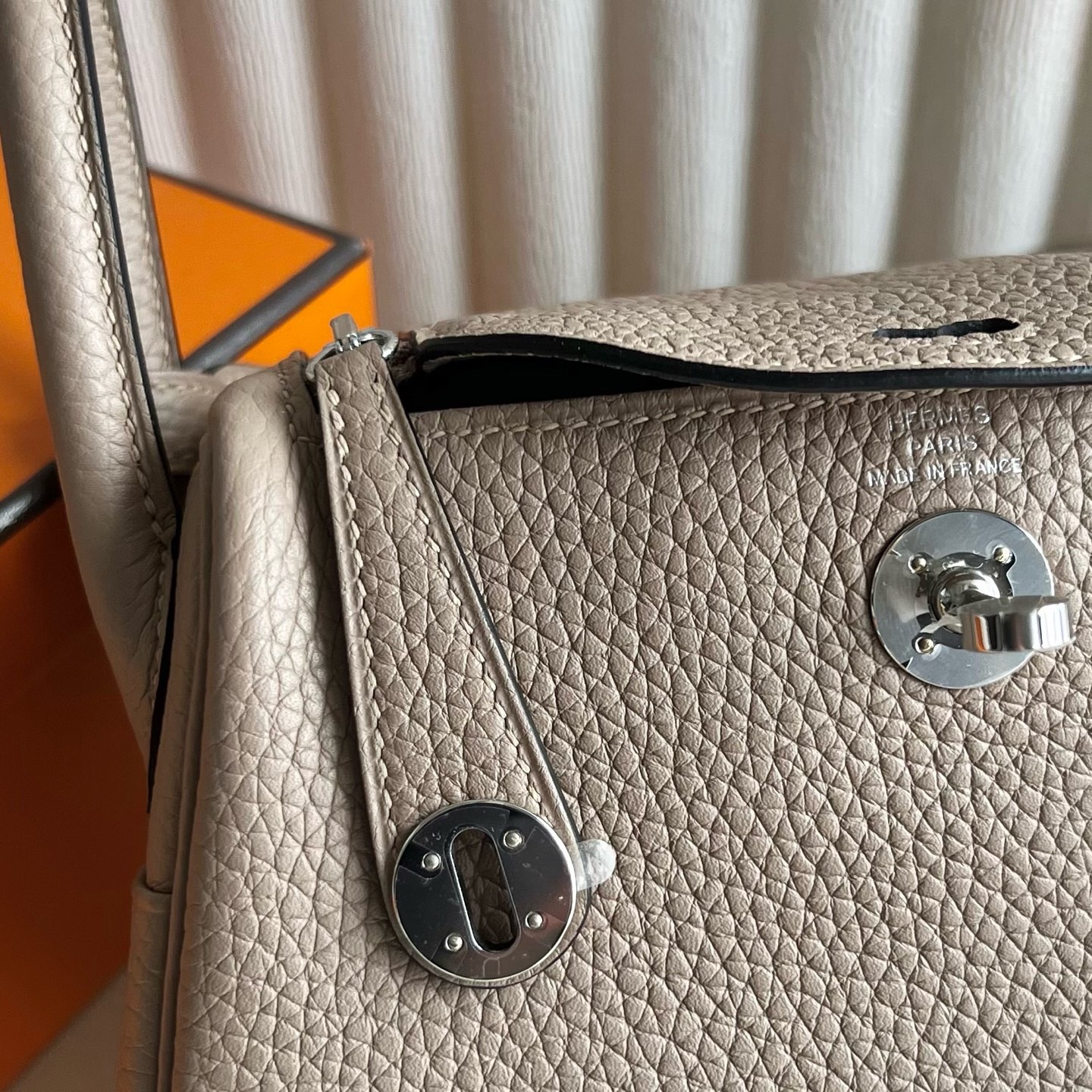 臺灣愛馬仕lindy迷你包包多少錢 Hermes Mini Lindy Clemence Gris Tourterelle 斑鳩灰銀色五金