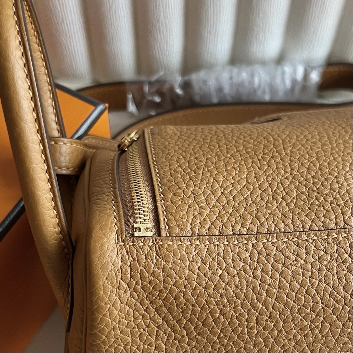 愛馬仕迷你lindy價格Hermes Mini Lindy Clemence 2S Srsame芝麻色金色五金
