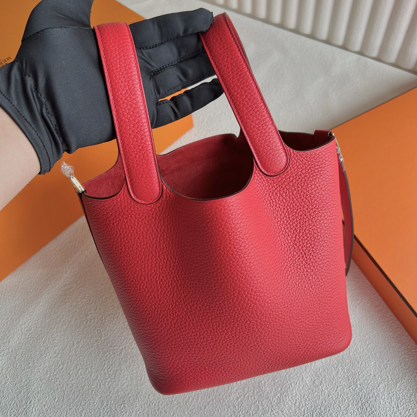 臺灣愛馬仕菜籃子最便宜多少錢 Hermes Picotin Lock 18 Clemence Rouge coeur 心紅色