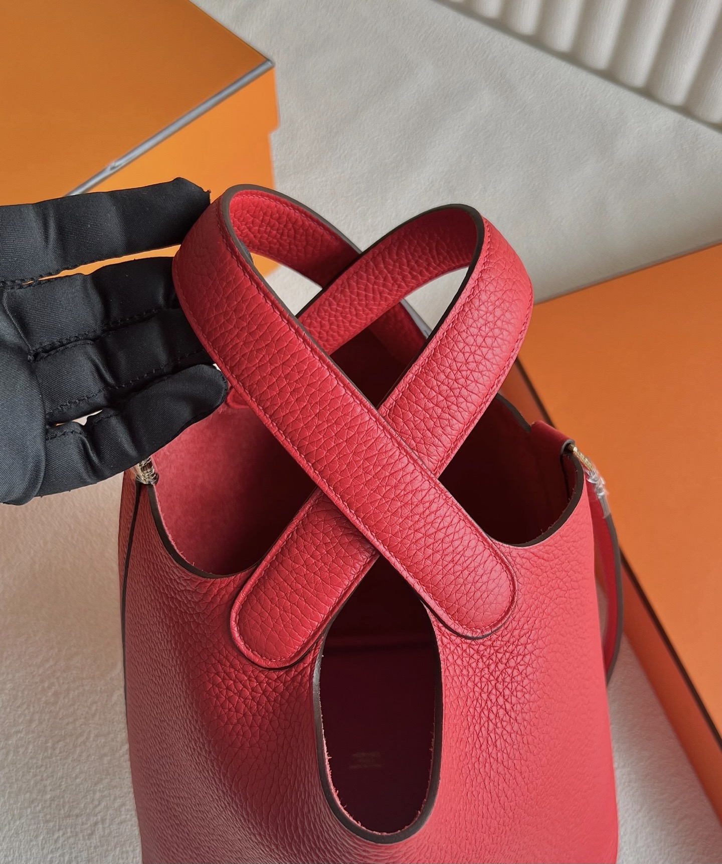 臺灣愛馬仕菜籃子最便宜多少錢 Hermes Picotin Lock 18 Clemence Rouge coeur 心紅色